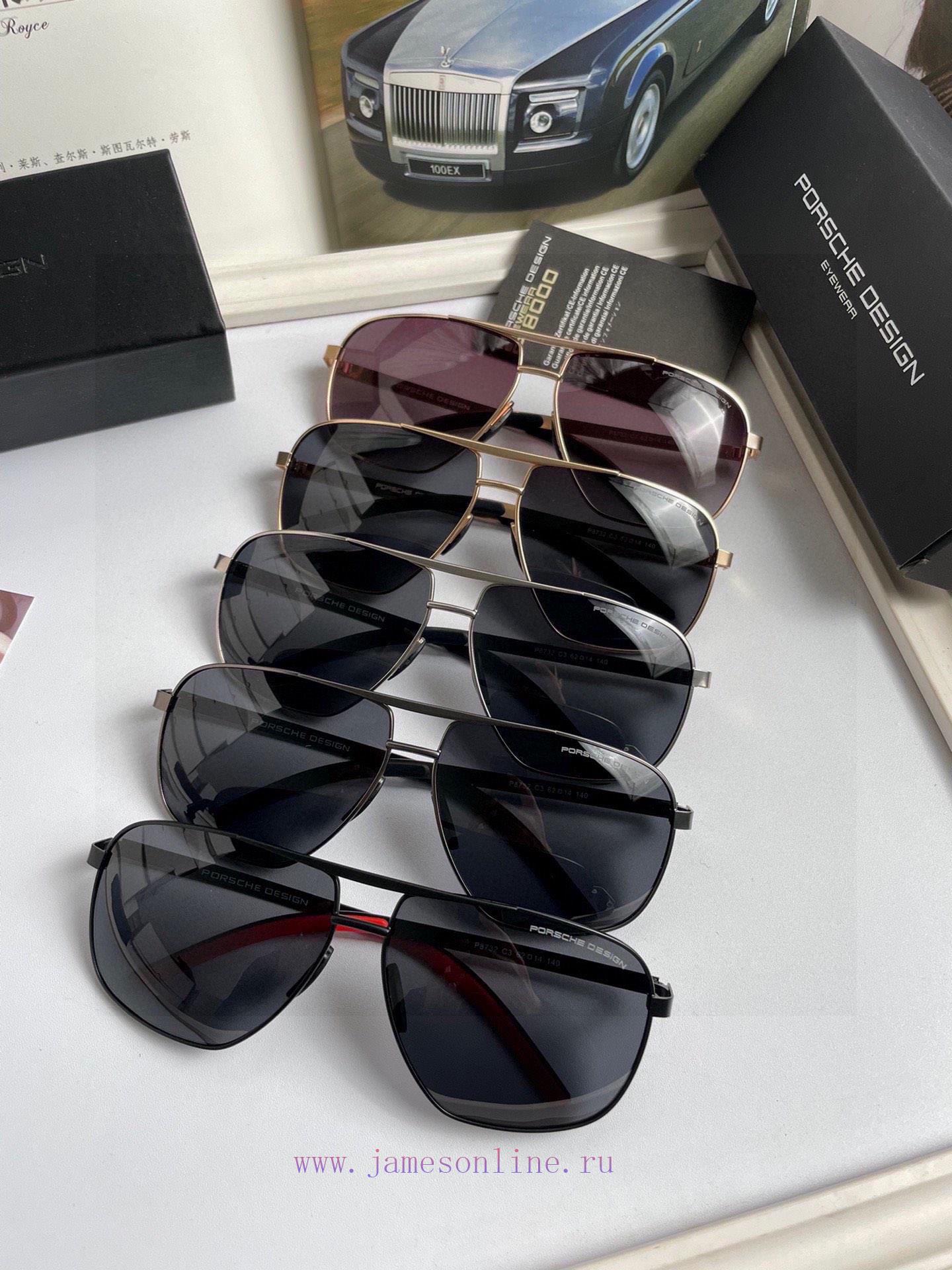 New Porsche High Quality Men's Polarized Sunglasses Made of Imported Polaroid Polarized Lens1zr7957b