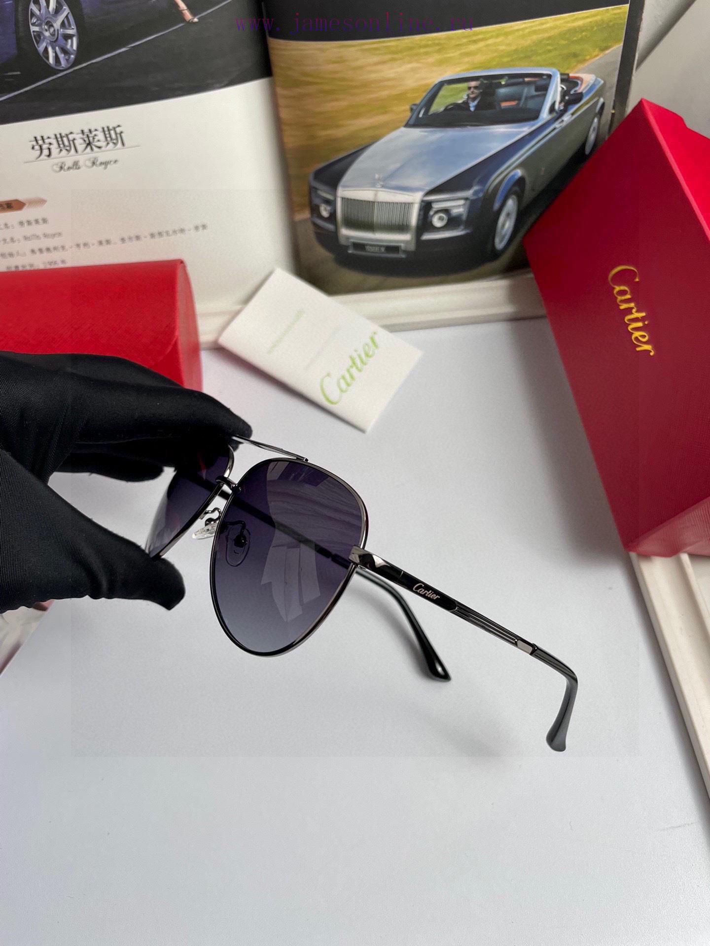 New Cartier Men's Polarized Sunglasses Made of High Definition Polaroid Polarized Lens Metal3z1i7mfq - Image 8