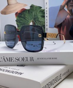 GucciGucci new large frame sunglasses for women, slimming and internet famous temperament suopqdwqoj