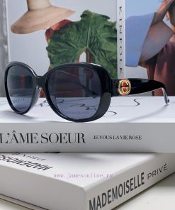 GucciGucci 2024 New Retro Thick Edge Sunglasses for Women, Long Face, Internet Celebrity, Eu1tb9lrvi