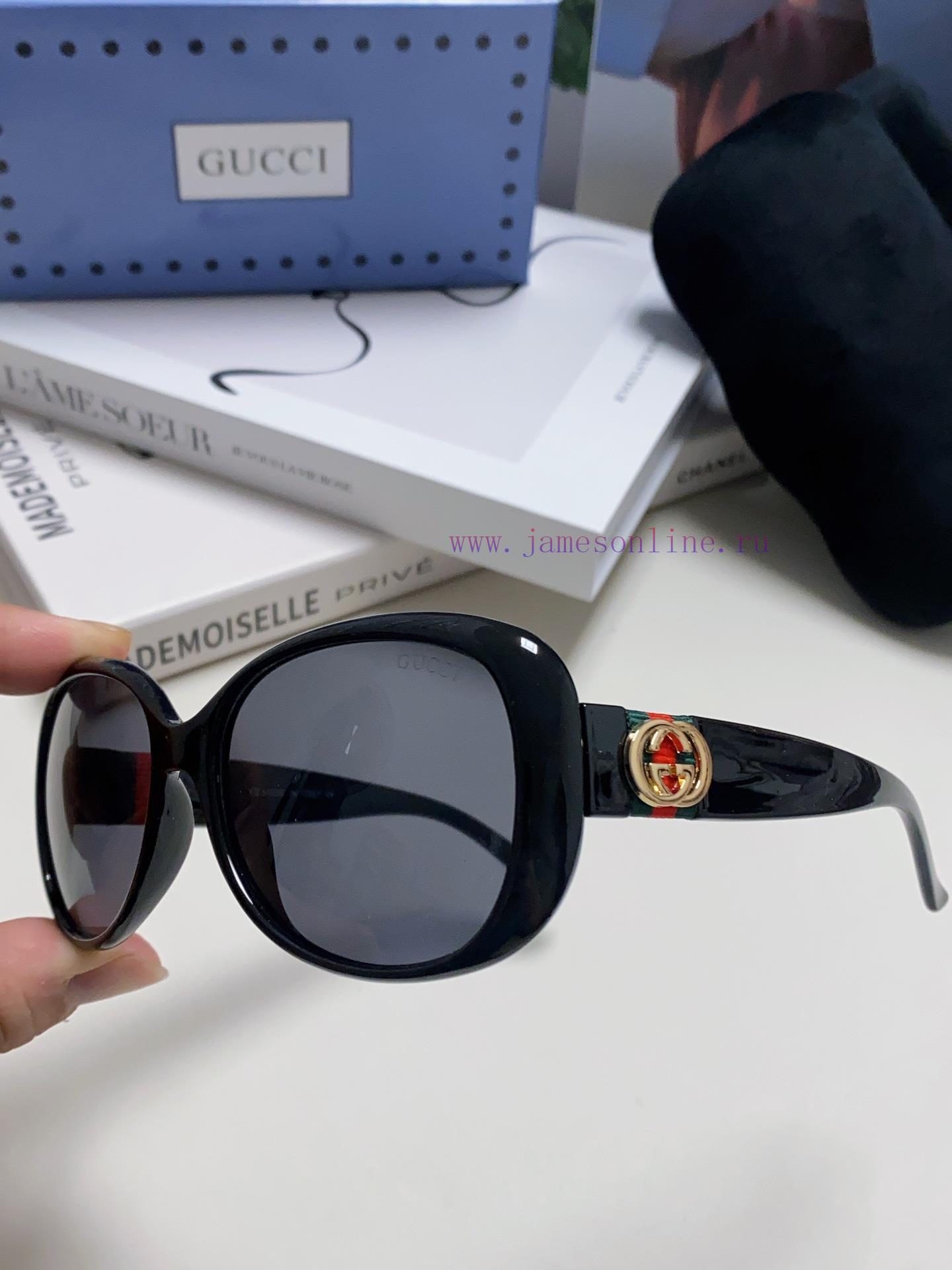GucciGucci 2024 New Retro Thick Edge Sunglasses for Women, Long Face, Internet Celebrity, Eu1tb9lrvi - Image 7