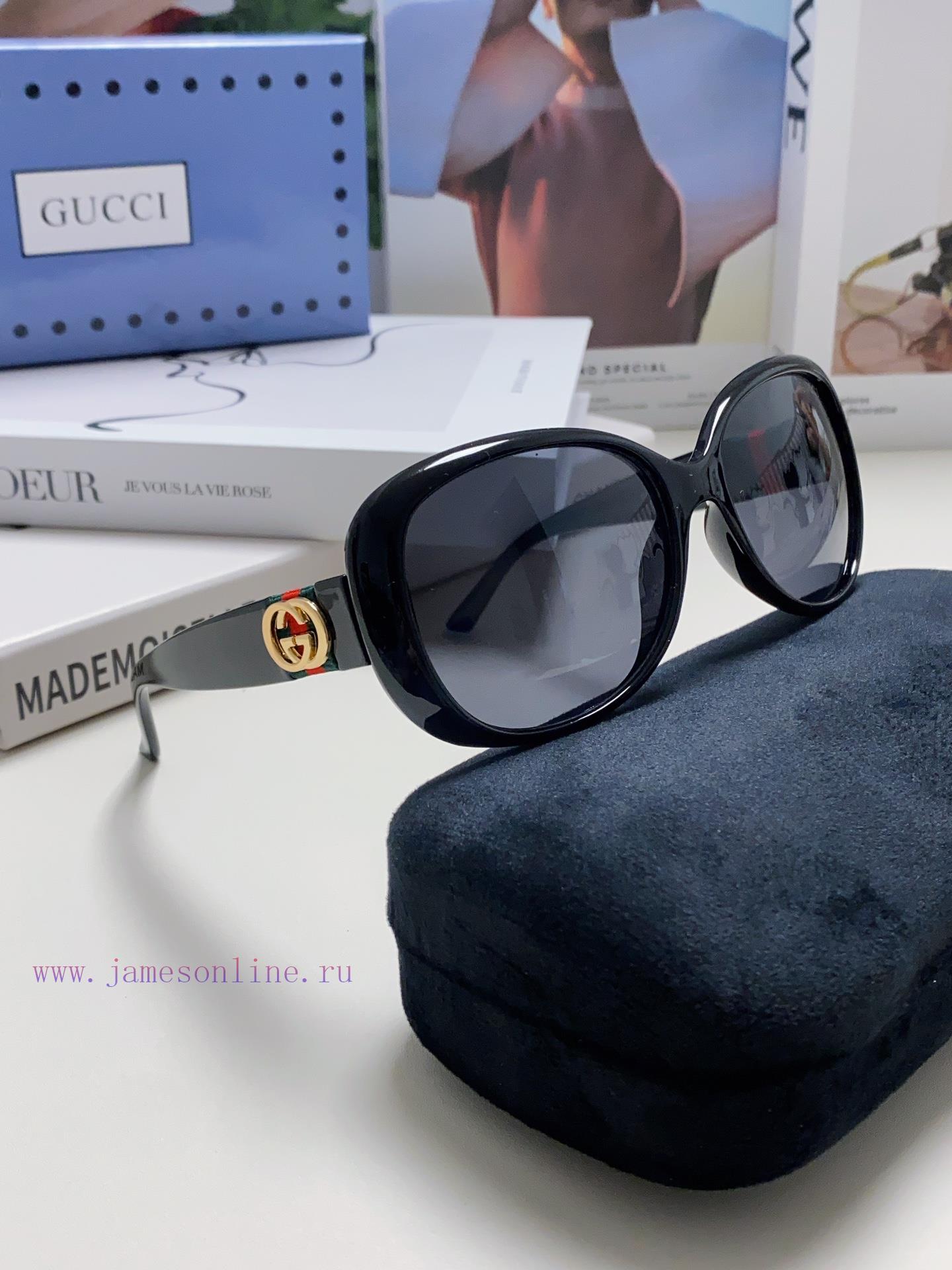 GucciGucci 2024 New Retro Thick Edge Sunglasses for Women, Long Face, Internet Celebrity, Eu1tb9lrvi - Image 9