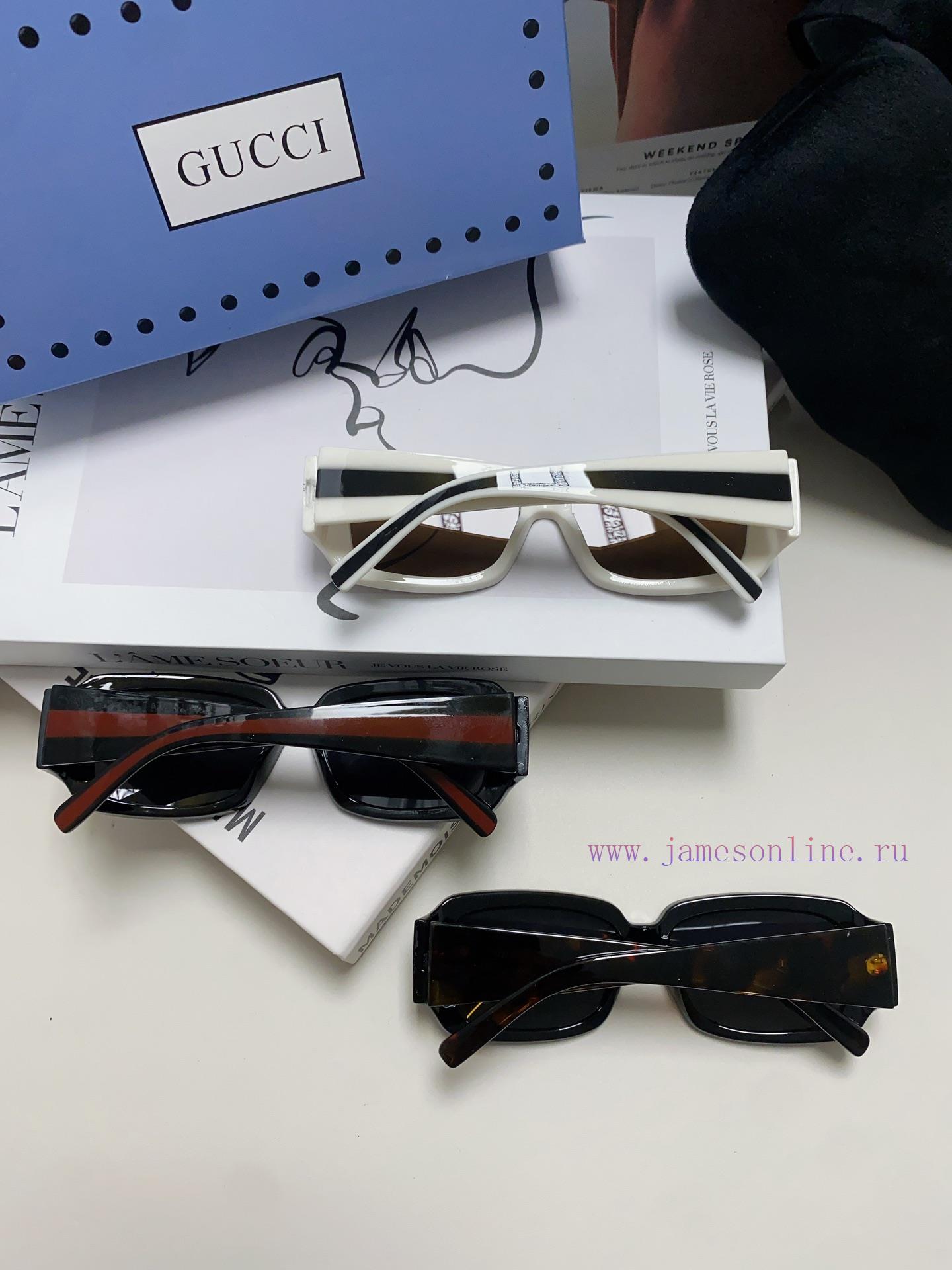 GucciGucci 2024 New Side Double Identification Board Black Rectangular Trendy Fashion Comfordyqac3k4 - Image 11