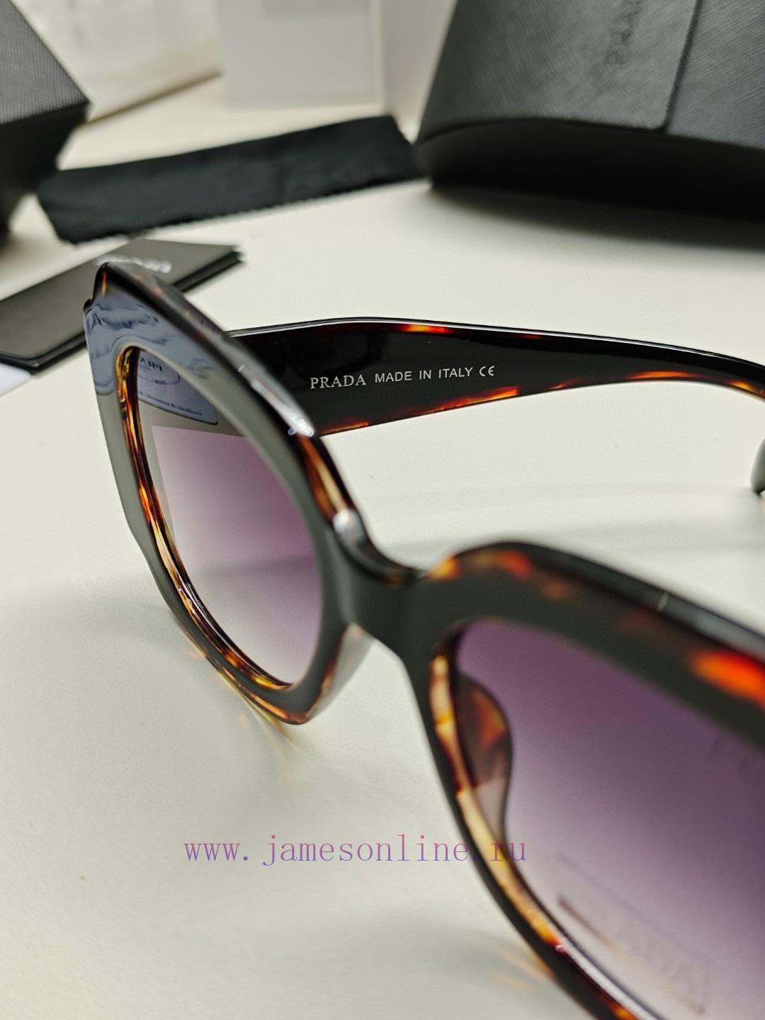 PRADA 2024 European and American Fashion Women's Large Box Face Covering Versatile Sun Eye E9bw6ssv4 - Image 7