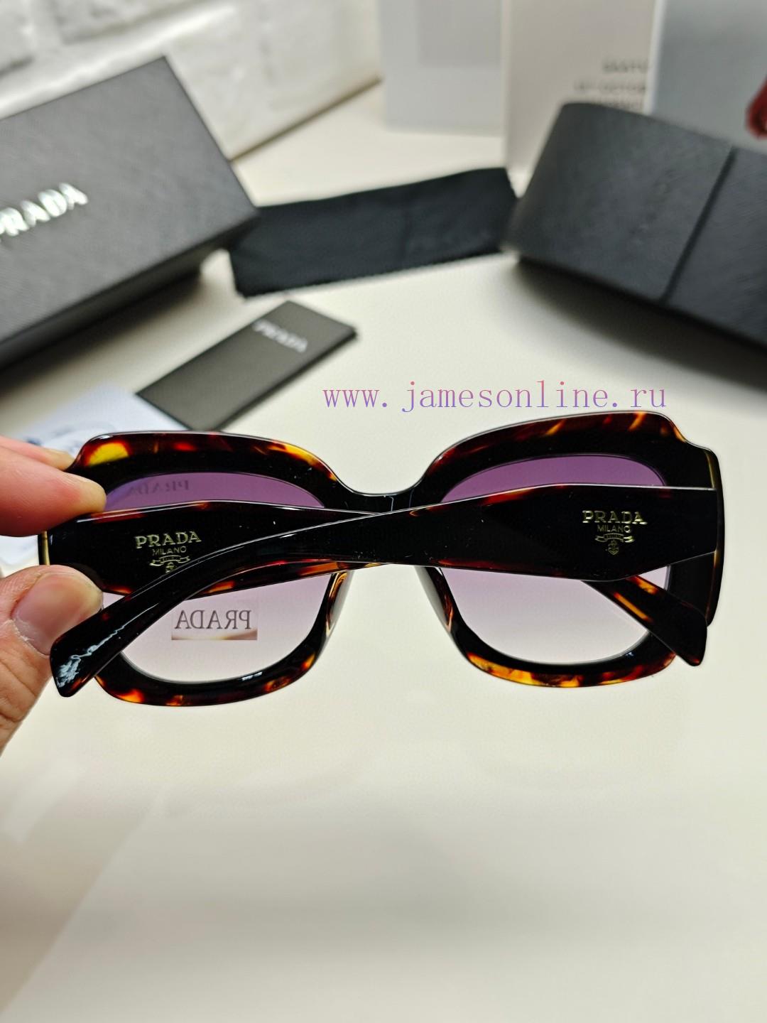 PRADA 2024 European and American Fashion Women's Large Box Face Covering Versatile Sun Eye E9bw6ssv4 - Image 9