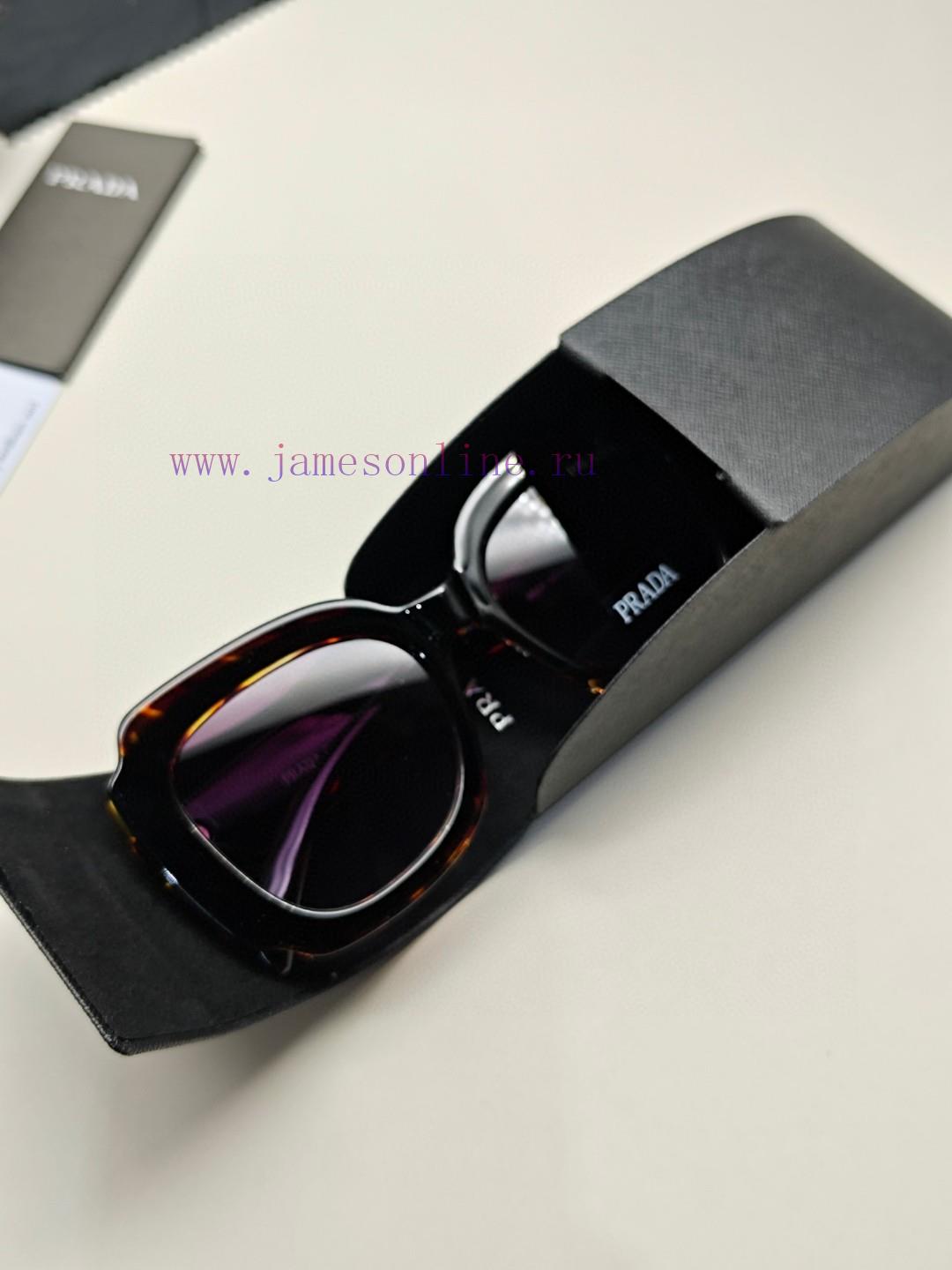 PRADA 2024 European and American Fashion Women's Large Box Face Covering Versatile Sun Eye E9bw6ssv4 - Image 11
