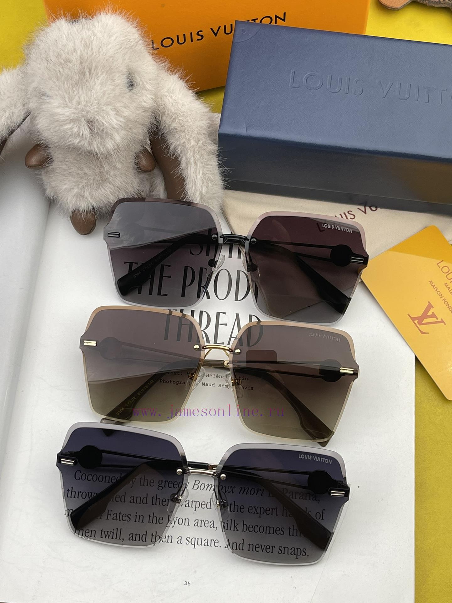 LV Nylon Polarized Sunglasses 2024 Spring New Trendy Popular Fashion Round Frame Polarized Srsgxt92e - Image 10