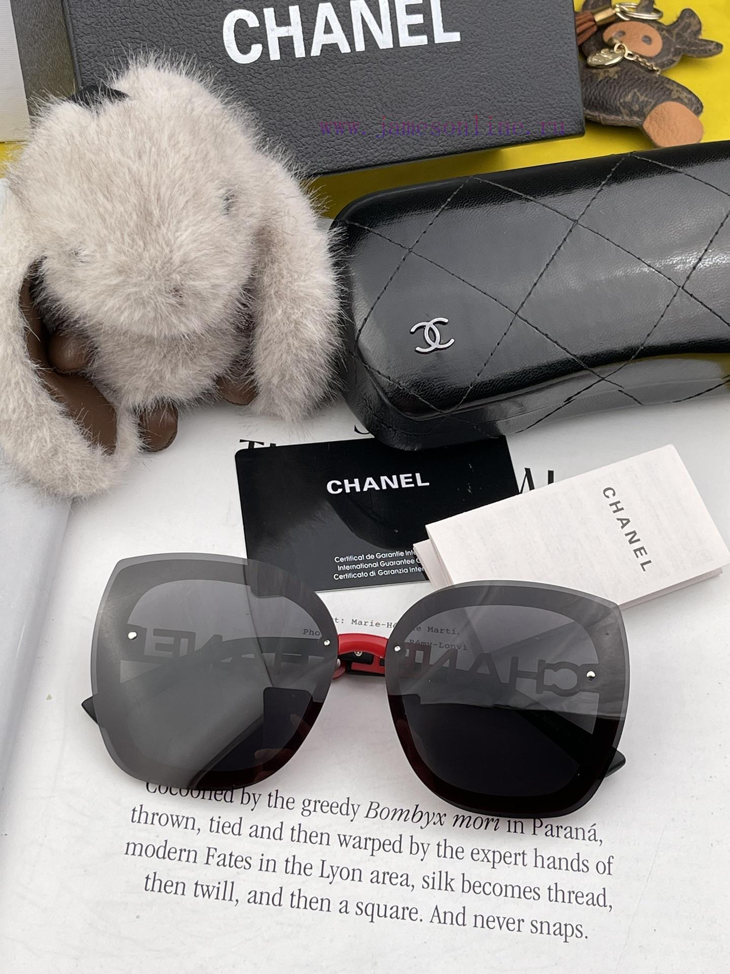 CHANEL 2024 Spring New Trendy Trendy Style Fashion Round Frame Sunglasses High Quality Wear f9p2db7v - Image 4