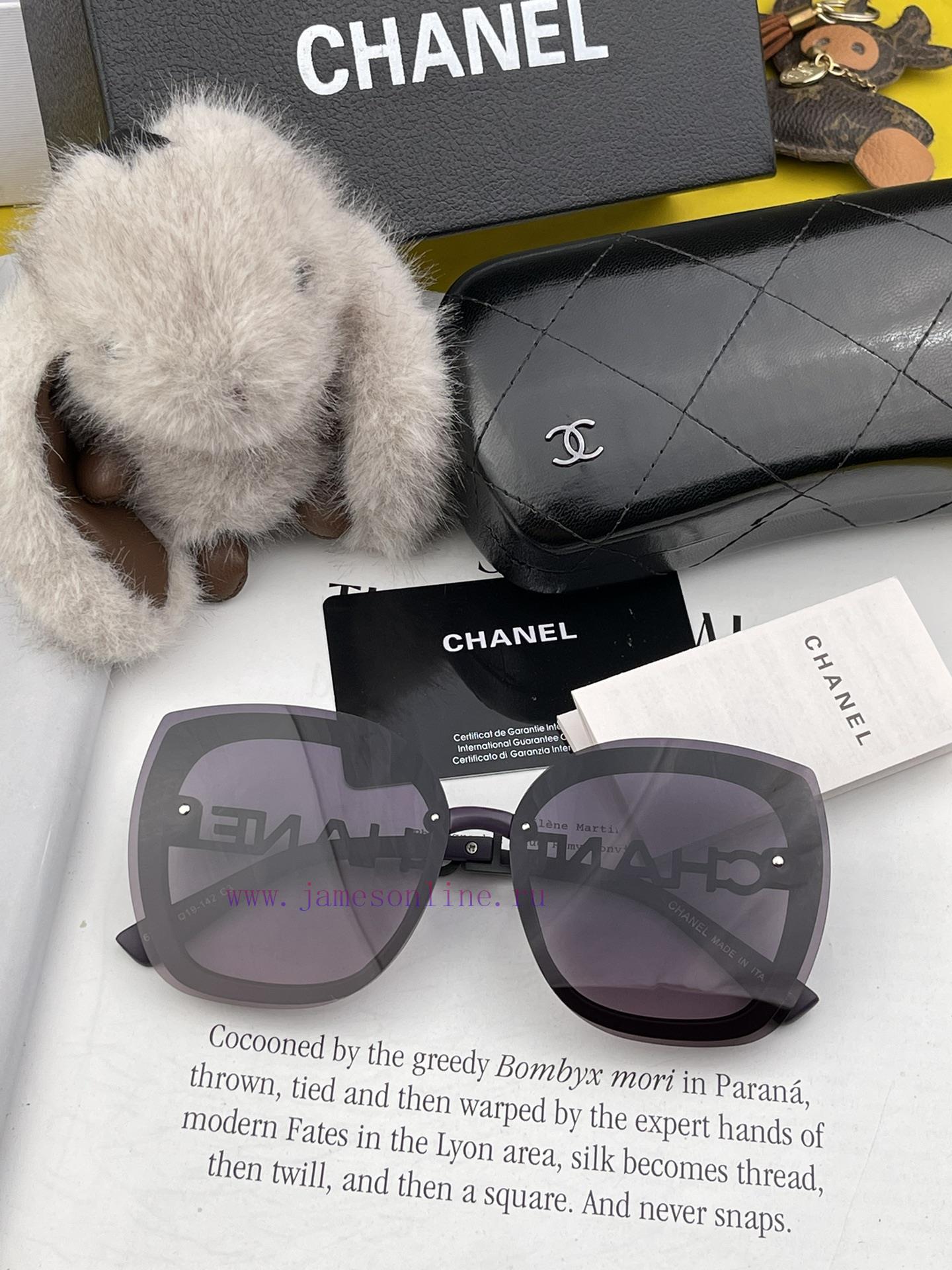 CHANEL 2024 Spring New Trendy Trendy Style Fashion Round Frame Sunglasses High Quality Wear f9p2db7v - Image 5