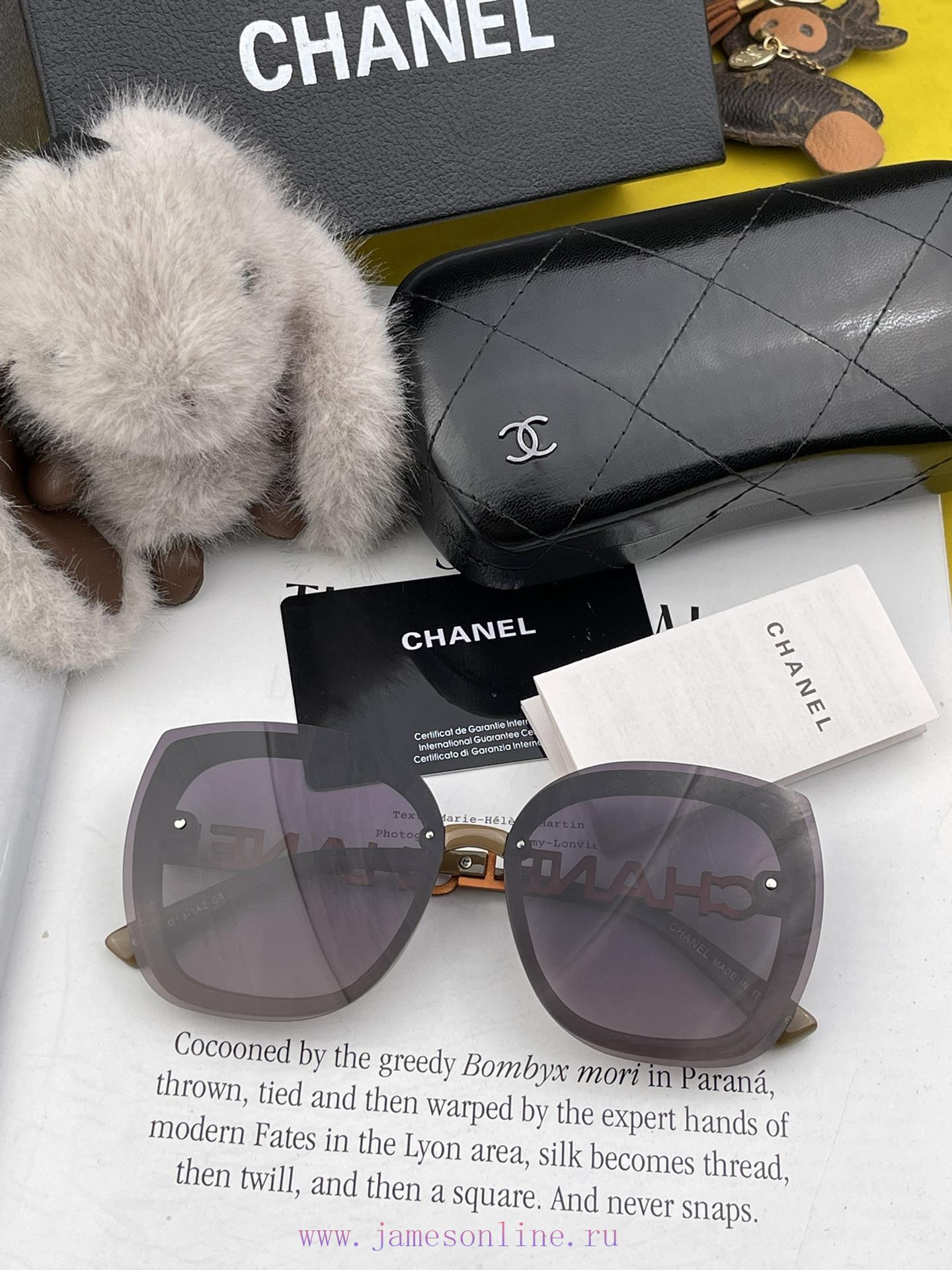 CHANEL 2024 Spring New Trendy Trendy Style Fashion Round Frame Sunglasses High Quality Wear f9p2db7v - Image 6
