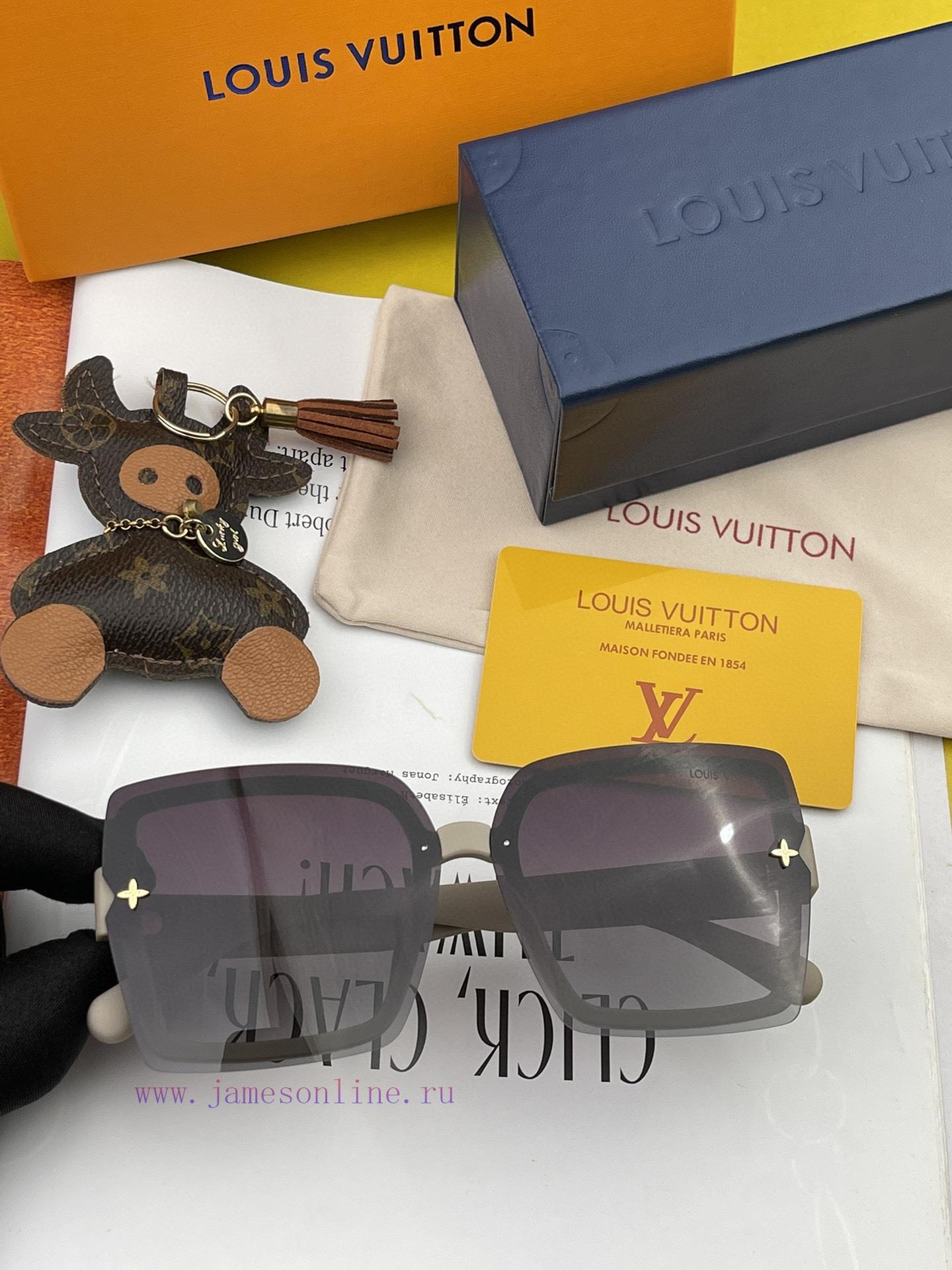 LV large frame sunglasses with classic box design, not picky about face shape, whether paire9hfcja8z - Image 4