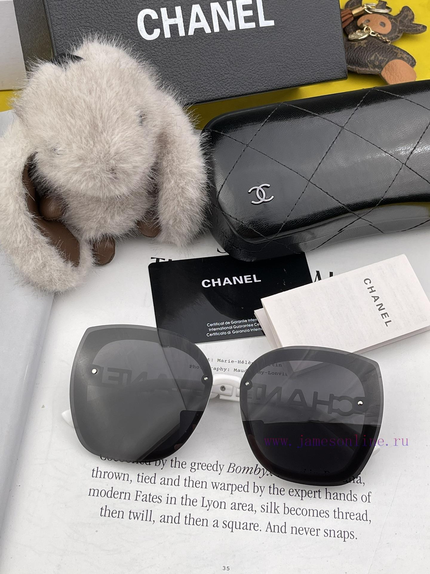 CHANEL 2024 Spring New Trendy Trendy Style Fashion Round Frame Sunglasses High Quality Wear f9p2db7v - Image 7