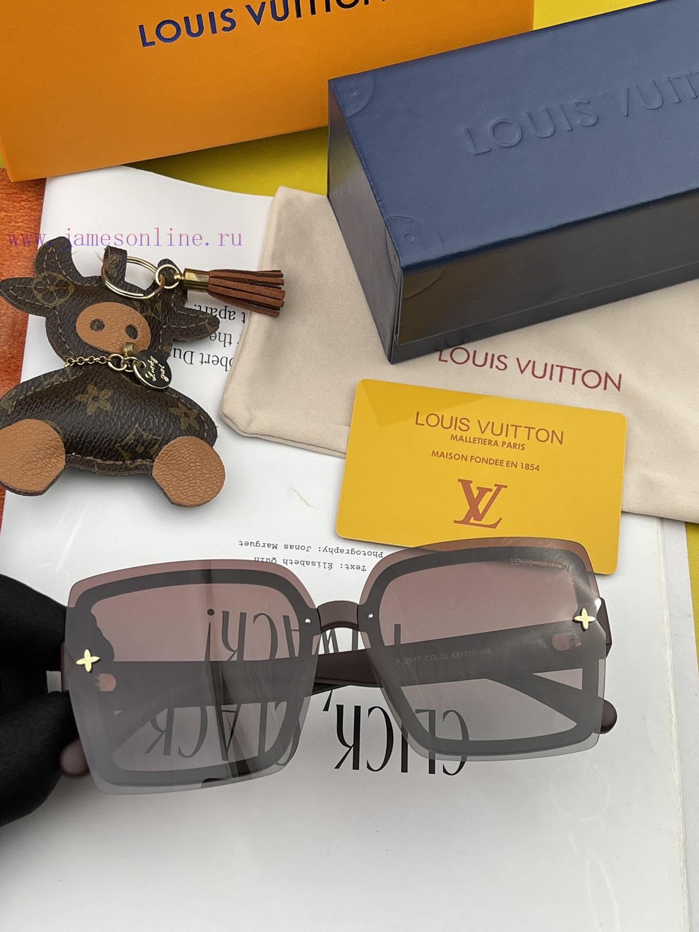 LV large frame sunglasses with classic box design, not picky about face shape, whether paire9hfcja8z - Image 6