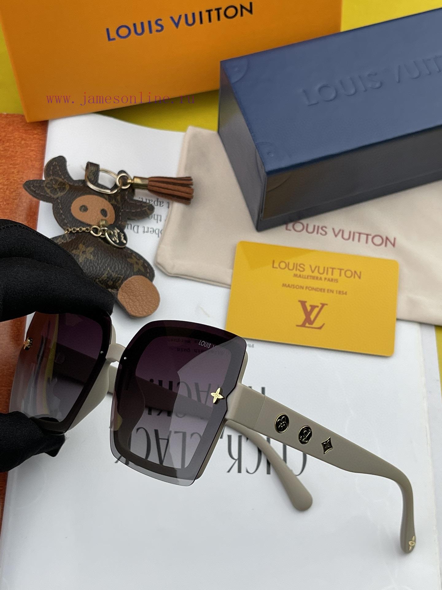 LV large frame sunglasses with classic box design, not picky about face shape, whether paire9hfcja8z - Image 7