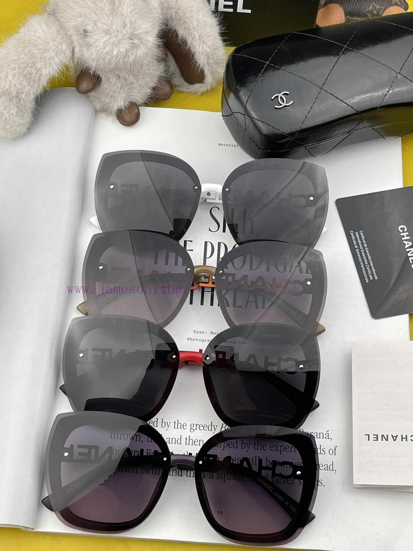 CHANEL 2024 Spring New Trendy Trendy Style Fashion Round Frame Sunglasses High Quality Wear f9p2db7v - Image 10