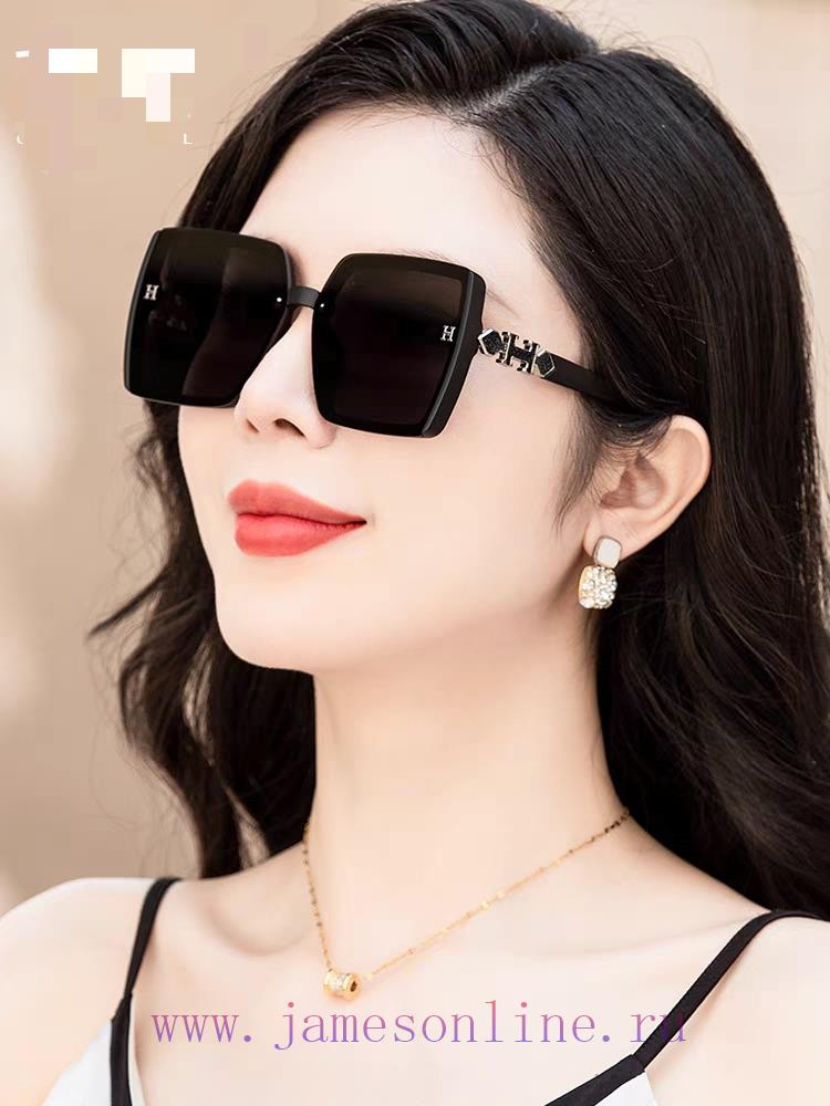 Hermes 2024 new women's high-definition sunglasses with high qualitySlicing frame, imported eohhrj1d - Image 2