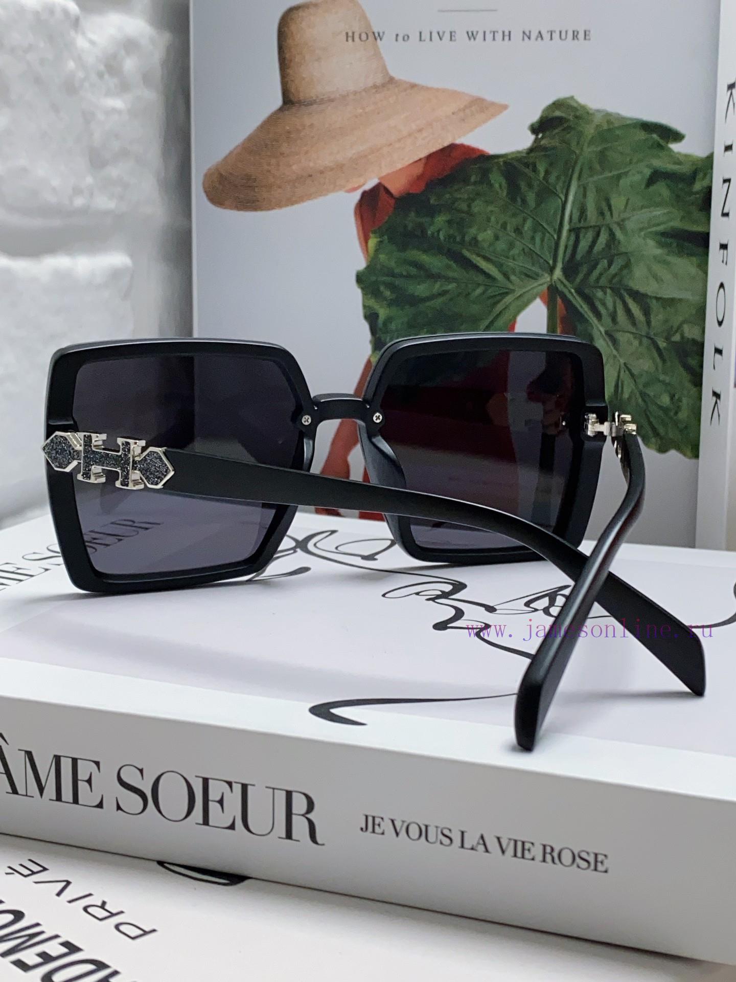 Hermes 2024 new women's high-definition sunglasses with high qualitySlicing frame, imported eohhrj1d - Image 6