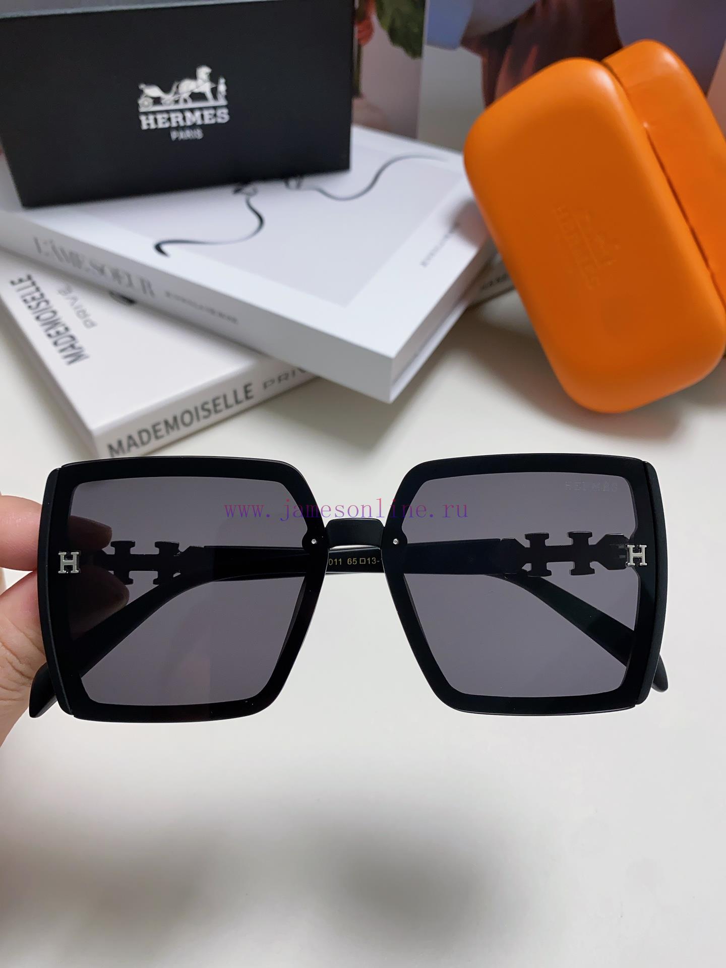 Hermes 2024 new women's high-definition sunglasses with high qualitySlicing frame, imported eohhrj1d - Image 7
