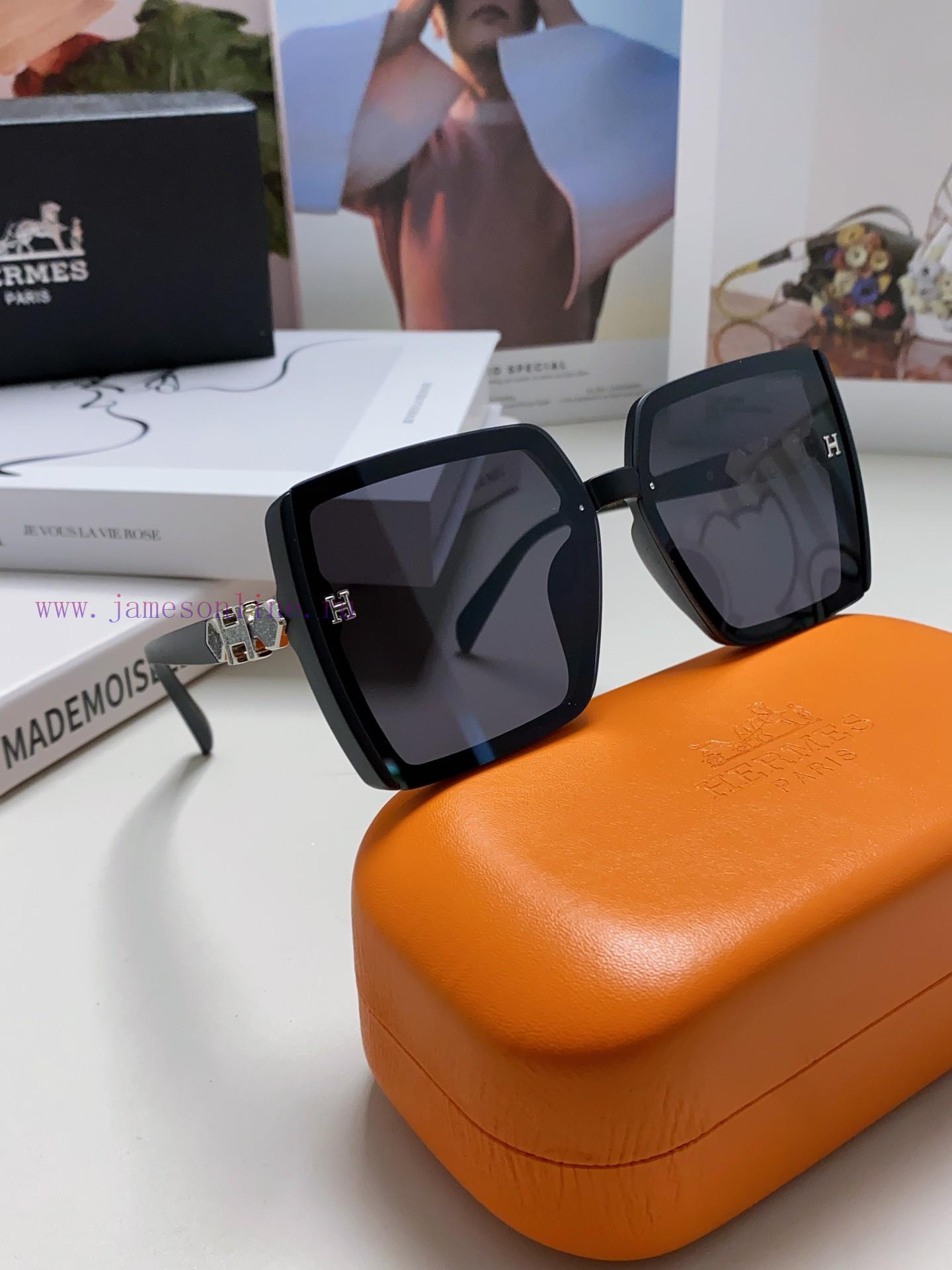 Hermes 2024 new women's high-definition sunglasses with high qualitySlicing frame, imported eohhrj1d - Image 11