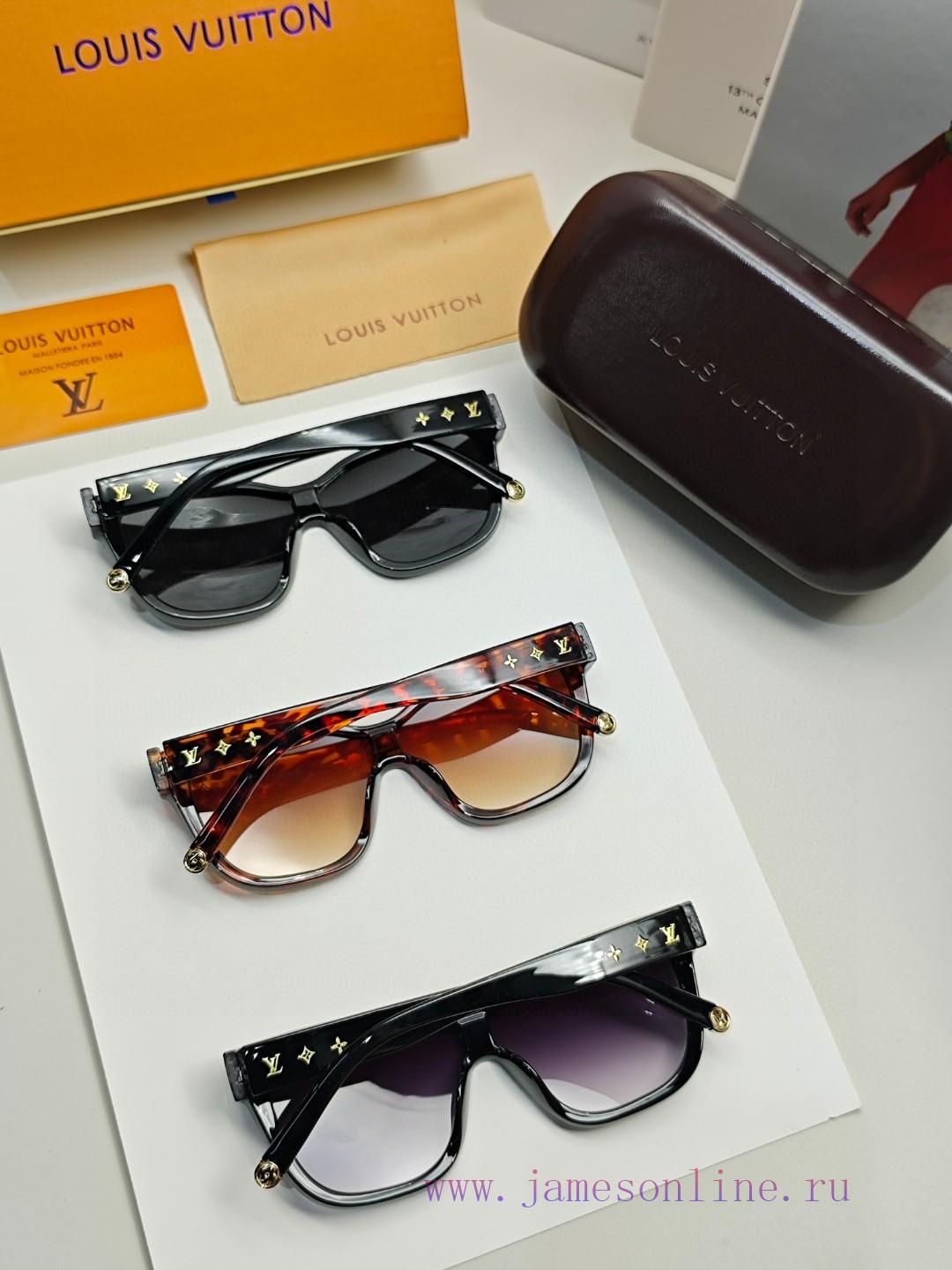 LV large frame sunglasses with classic box design, not picky about face shape, whether pairec5rny0mj - Image 9