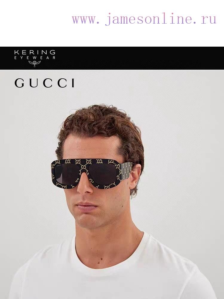 Gucci GUCCI2024 new fashionable printed ultra wide face mask anti UV sunglasses for women, p2bujb3mq