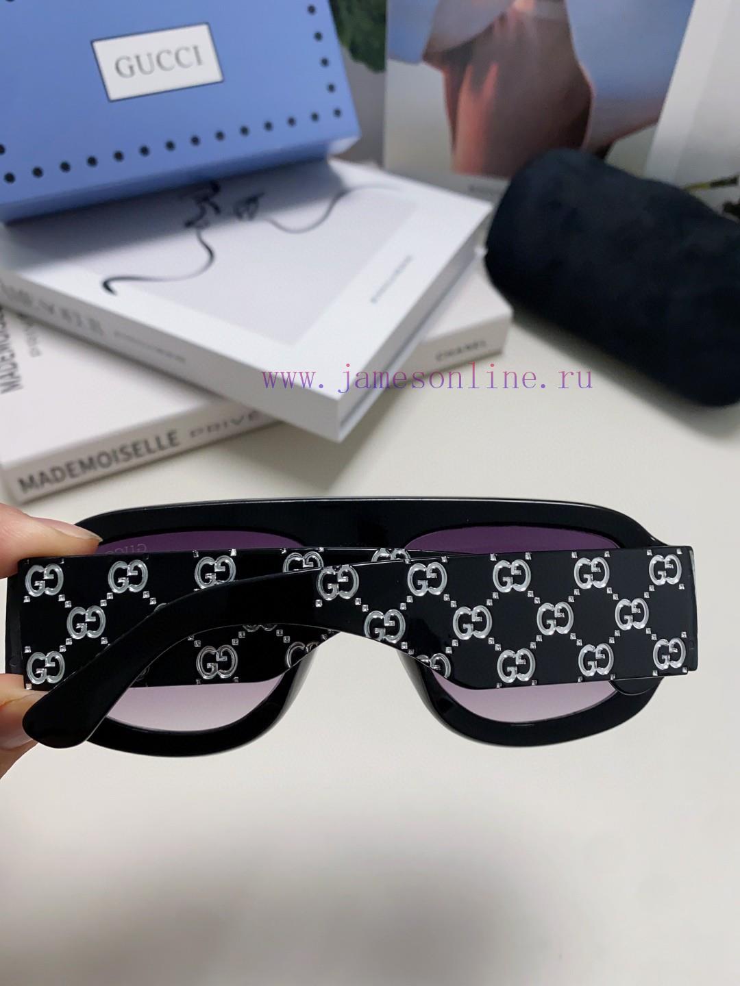 Gucci GUCCI2024 new fashionable printed ultra wide face mask anti UV sunglasses for women, p2bujb3mq - Image 7
