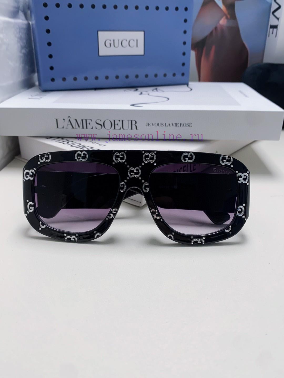 Gucci GUCCI2024 new fashionable printed ultra wide face mask anti UV sunglasses for women, p2bujb3mq - Image 9
