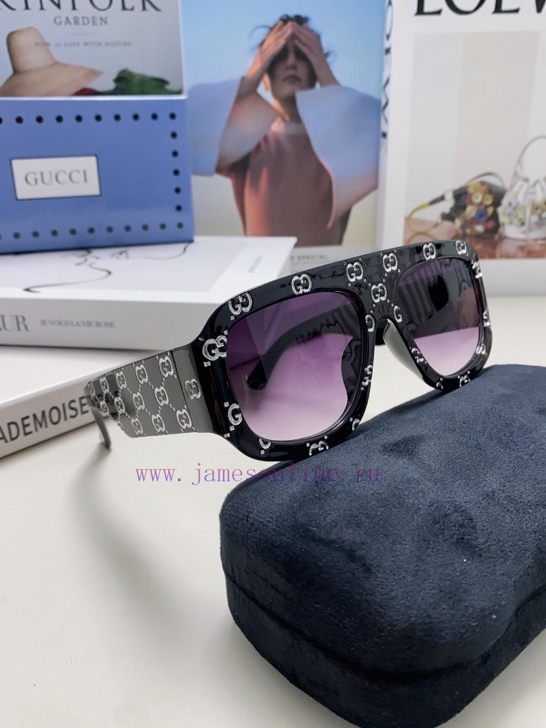 Gucci GUCCI2024 new fashionable printed ultra wide face mask anti UV sunglasses for women, p2bujb3mq - Image 10