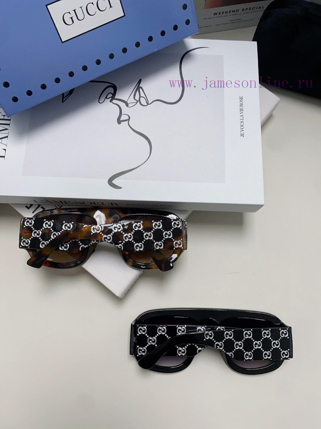 Gucci GUCCI2024 new fashionable printed ultra wide face mask anti UV sunglasses for women, p2bujb3mq - Image 11