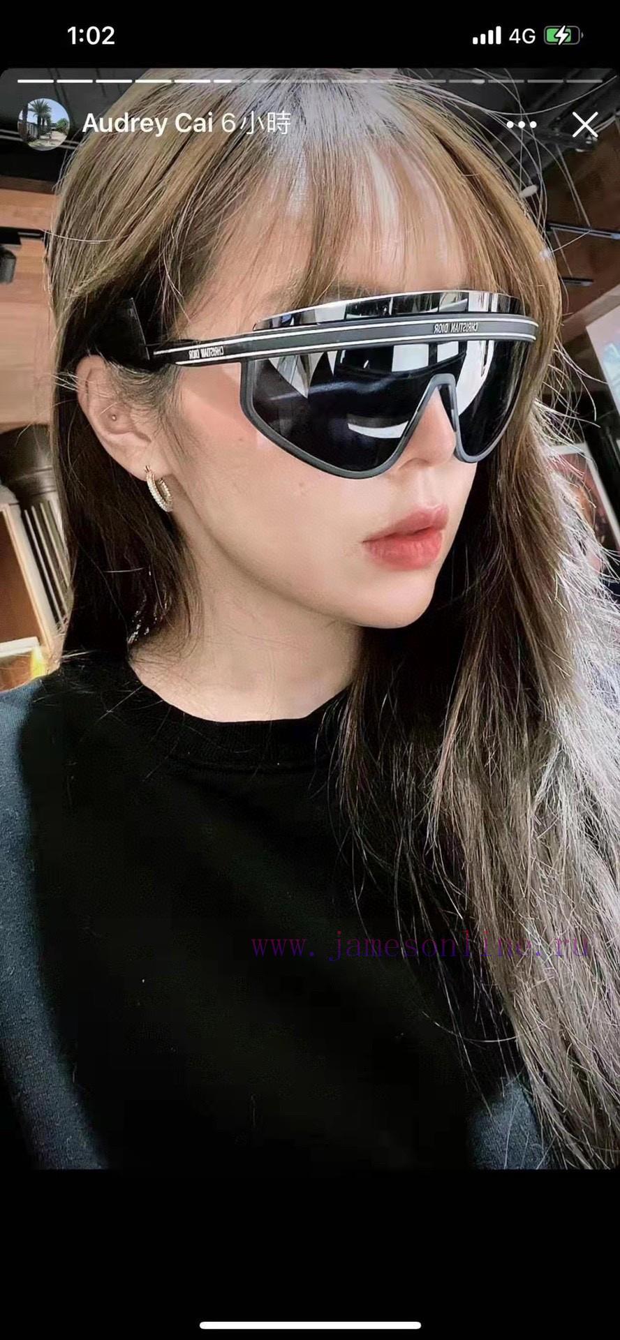 DOOR Dior goggles 🥽 New European and American Fashion Ins Feng Shui Print Integrated Large 9xsvkgby - Image 2