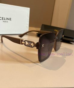 Celine's new Triumphal Arch sunglasses, paired with metal thick mirror legs, exude a vintage0tadygwh