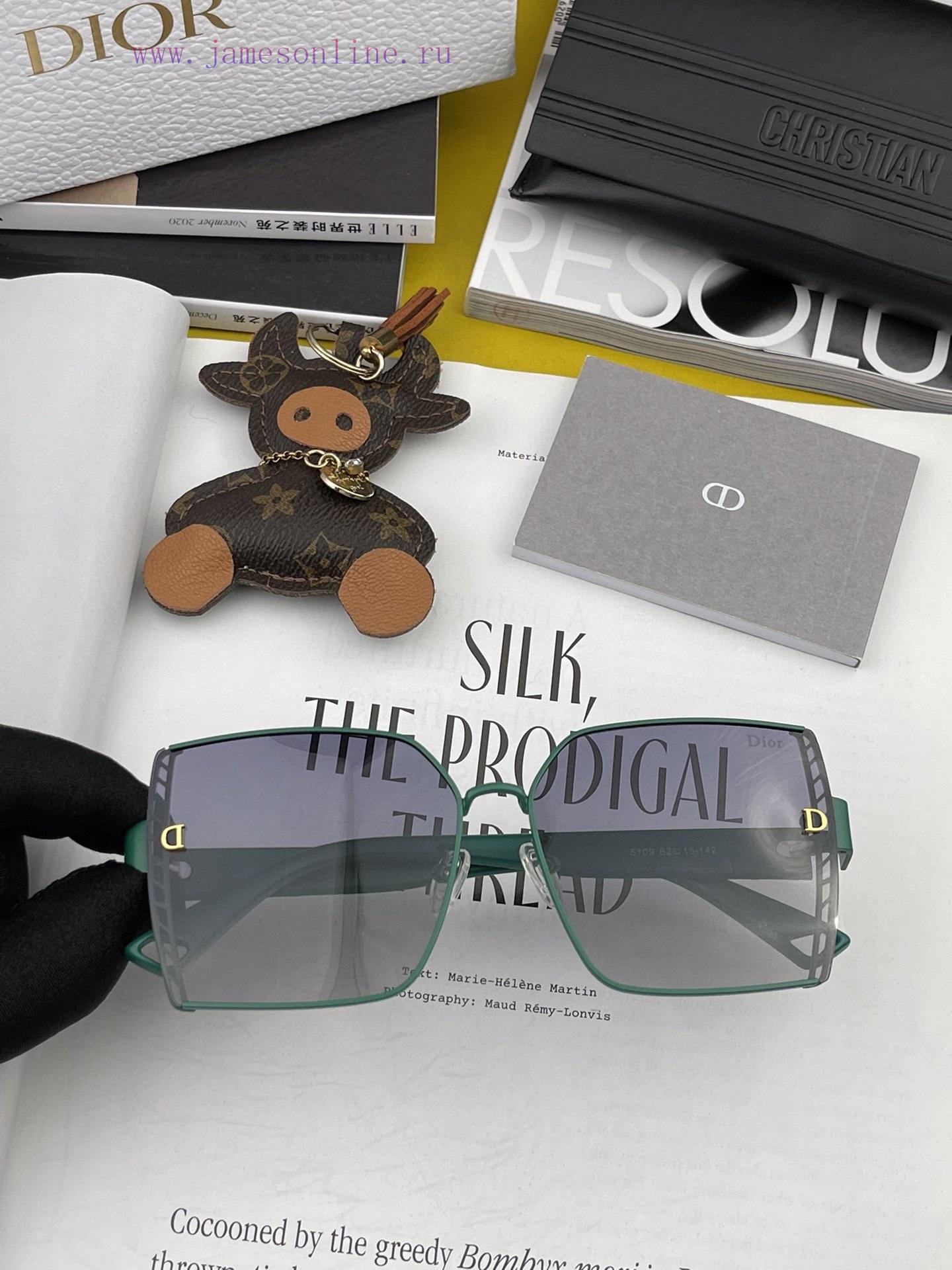 DIOR Dior 2024 Spring New Trendy Popular Fashion Box Polarized Sunglasses High Quality Comfotsxx6un6 - Image 5