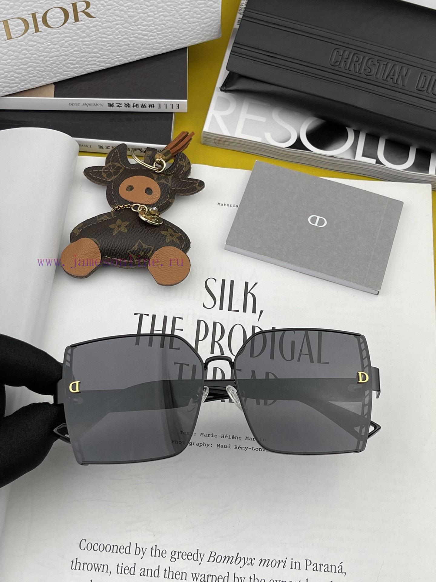 DIOR Dior 2024 Spring New Trendy Popular Fashion Box Polarized Sunglasses High Quality Comfotsxx6un6 - Image 6