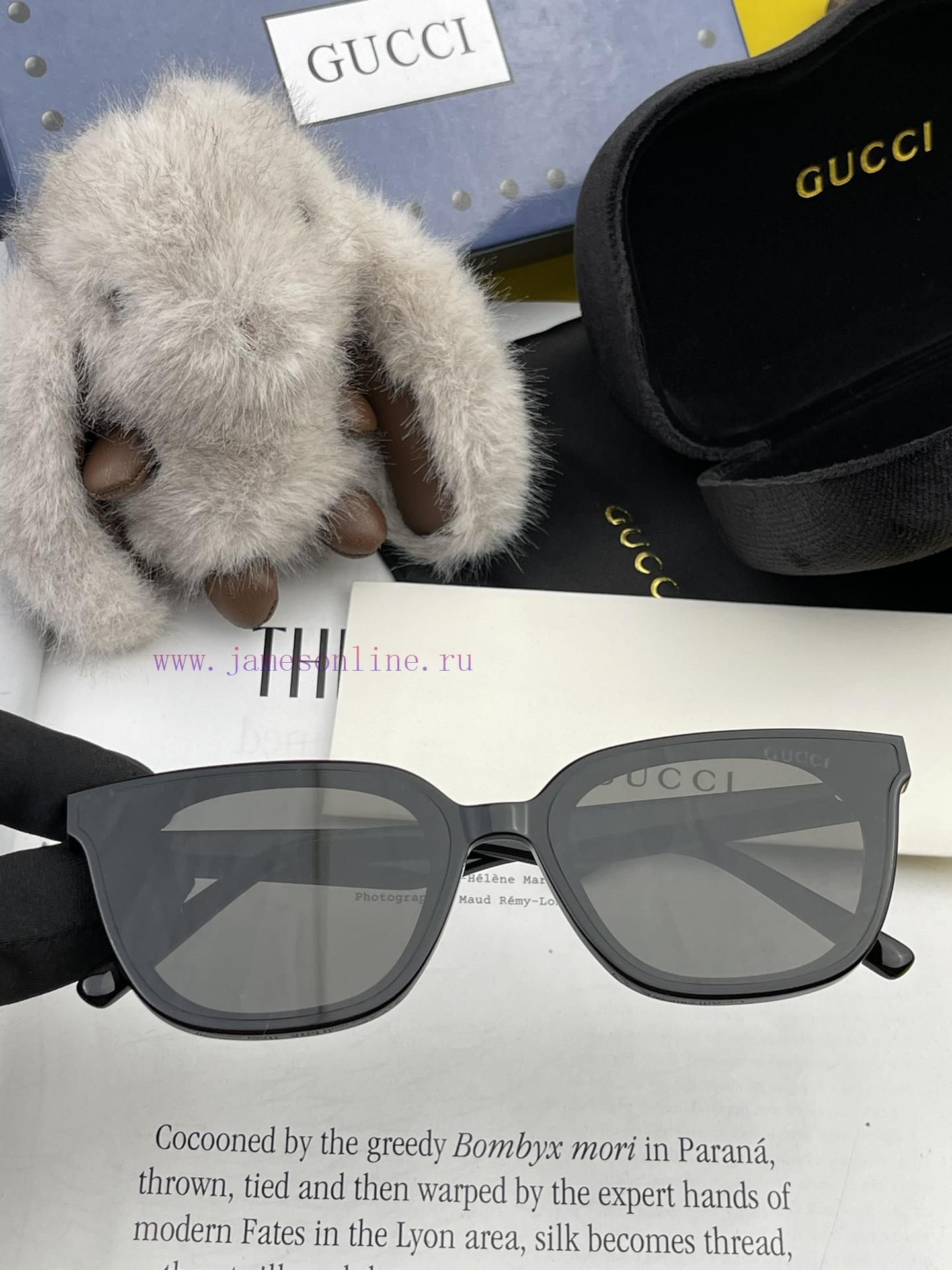 GUCCI2024 Spring New Integrated Mirror Large Frame Sunglasses for Men and WomenExplosive larn9xaqt3m - Image 5