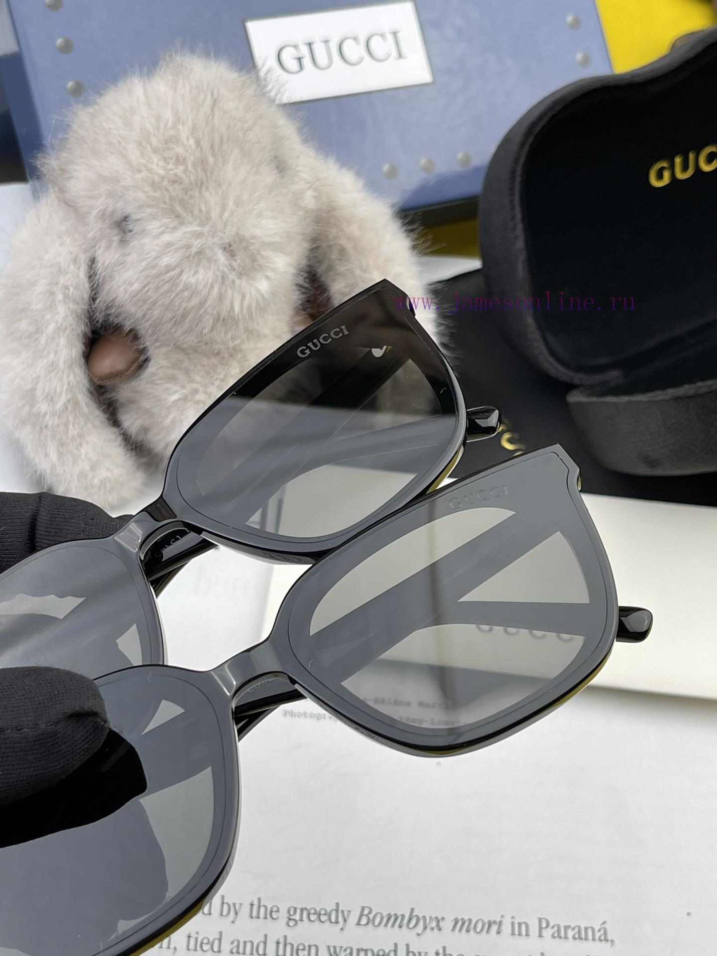 GUCCI2024 Spring New Integrated Mirror Large Frame Sunglasses for Men and WomenExplosive larn9xaqt3m - Image 8