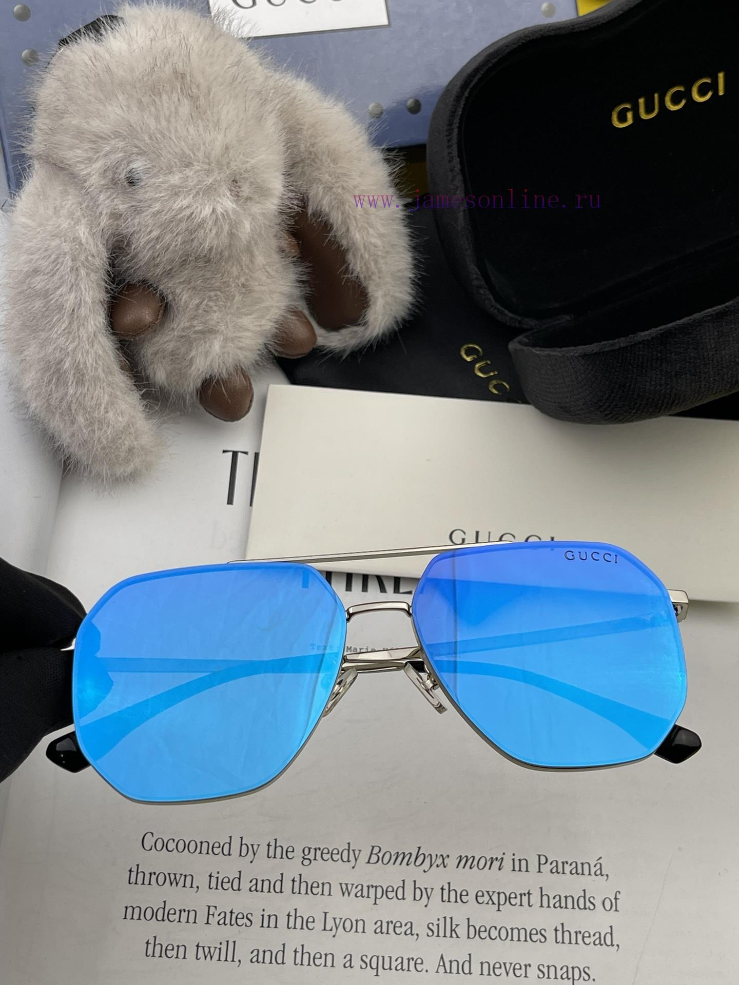 GUCCI Men's Colorful Pilot Polarized Sunglasses ️ Material HD Nylon Thickened Card Slot HD Pvppdcoeh - Image 6