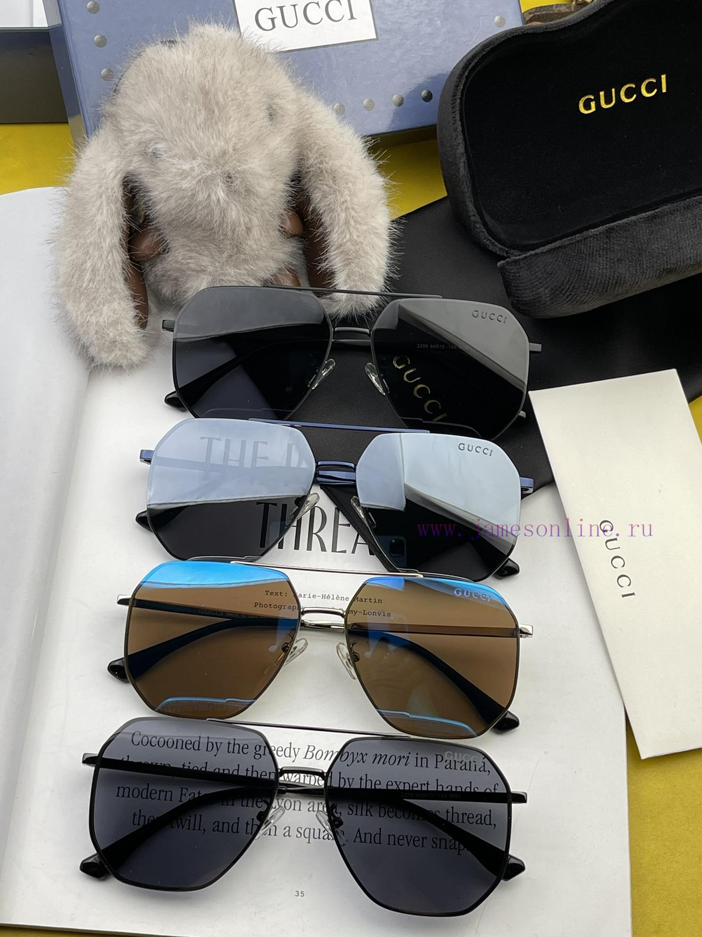 GUCCI Men's Colorful Pilot Polarized Sunglasses ️ Material HD Nylon Thickened Card Slot HD Pvppdcoeh - Image 10