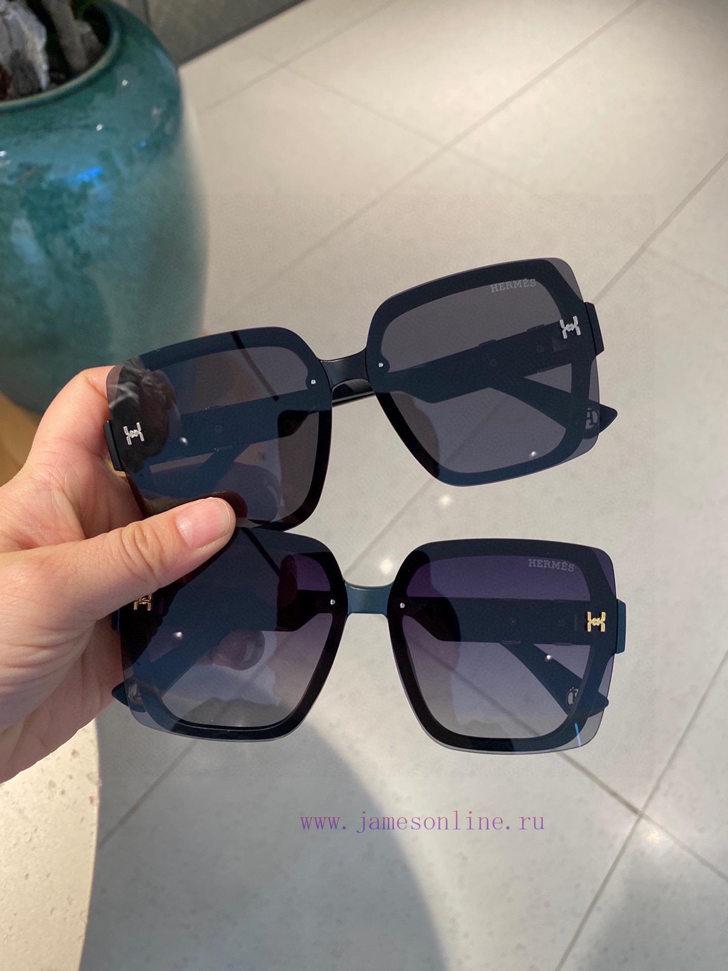 Hermes polarized metal women's sunglasses 🥳 Material: Polaroid high-definition polarized lenb7w6y4dy