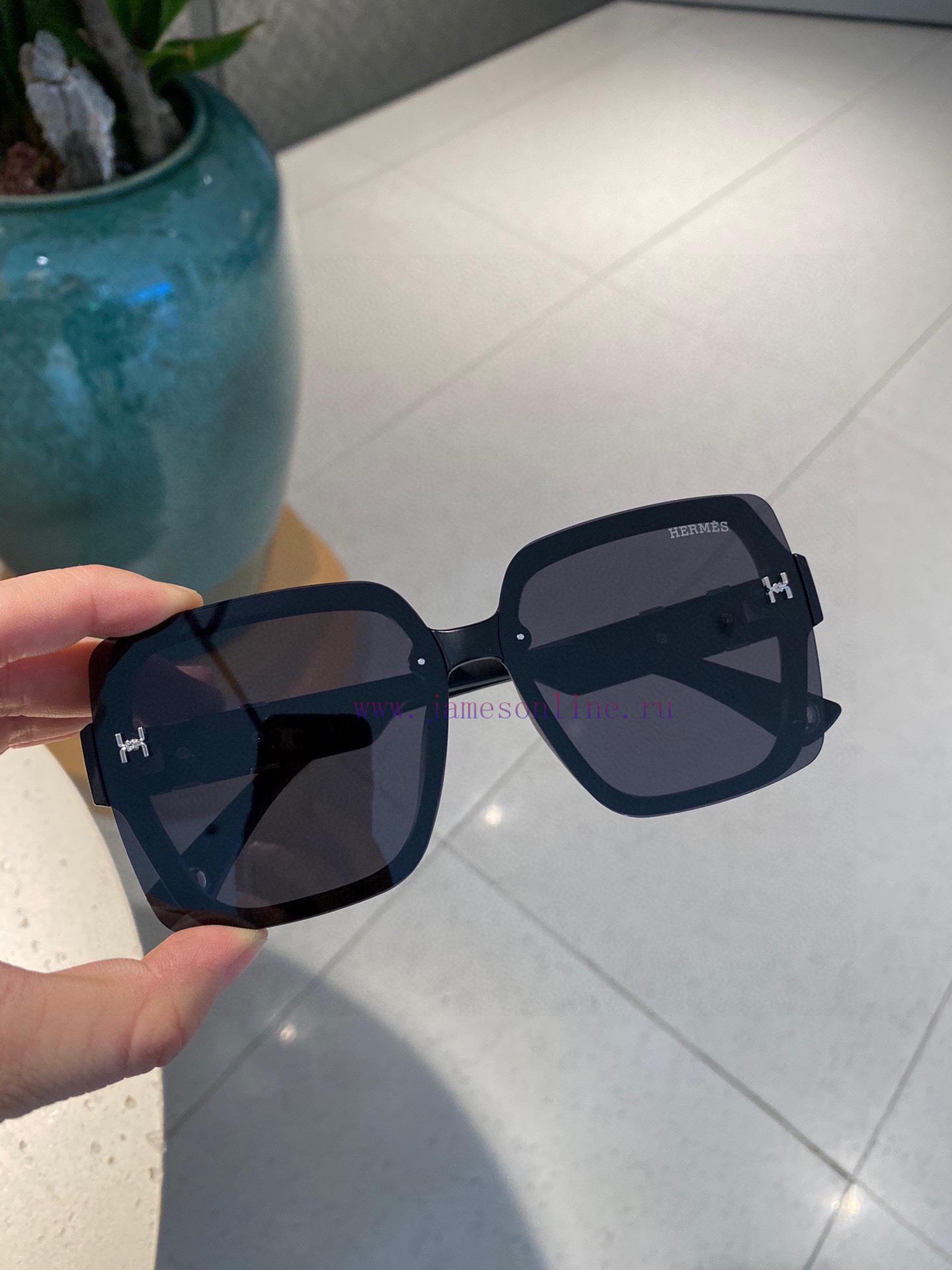 Hermes polarized metal women's sunglasses 🥳 Material: Polaroid high-definition polarized lenb7w6y4dy - Image 4
