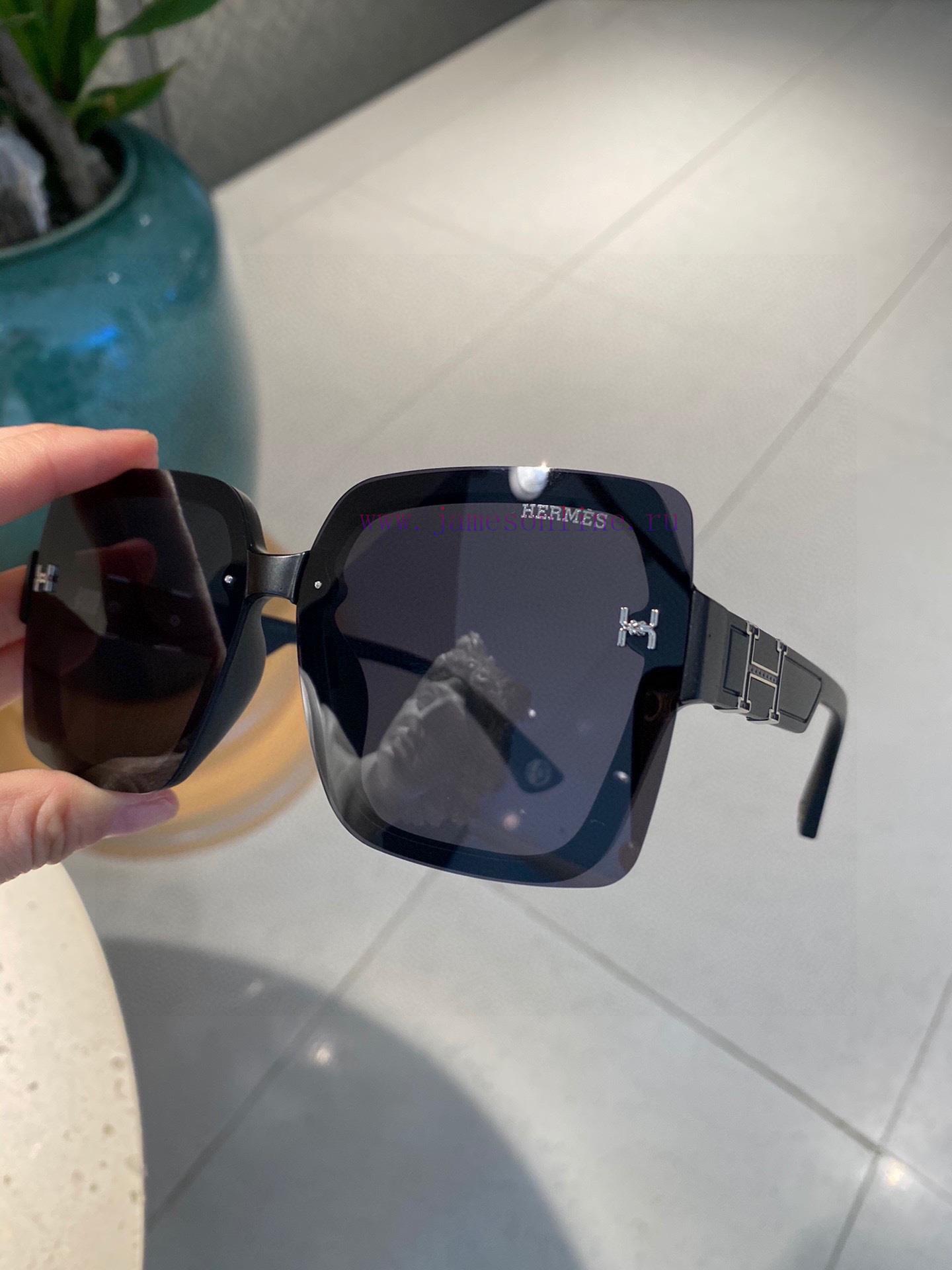 Hermes polarized metal women's sunglasses 🥳 Material: Polaroid high-definition polarized lenb7w6y4dy - Image 7
