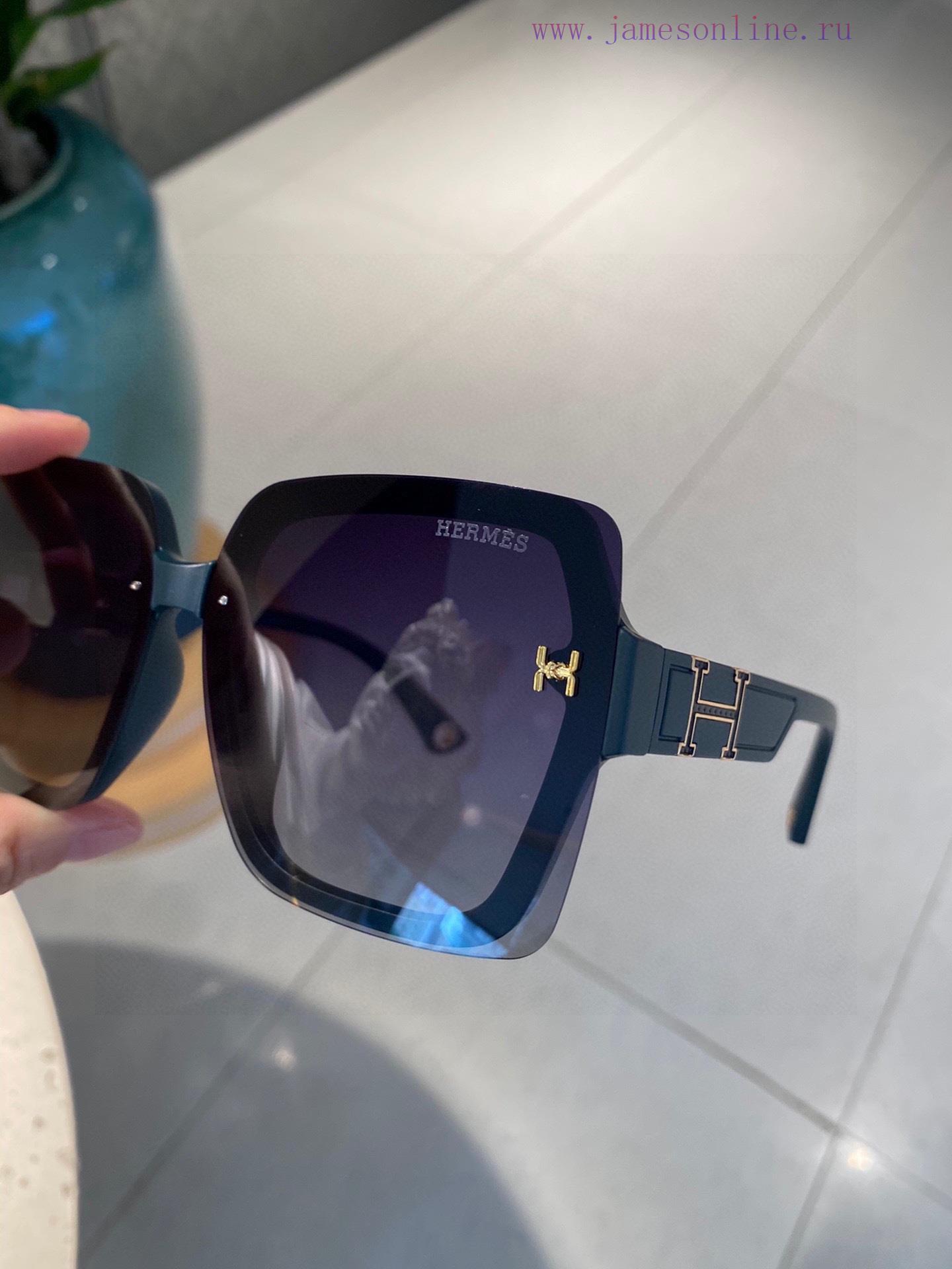 Hermes polarized metal women's sunglasses 🥳 Material: Polaroid high-definition polarized lenb7w6y4dy - Image 8