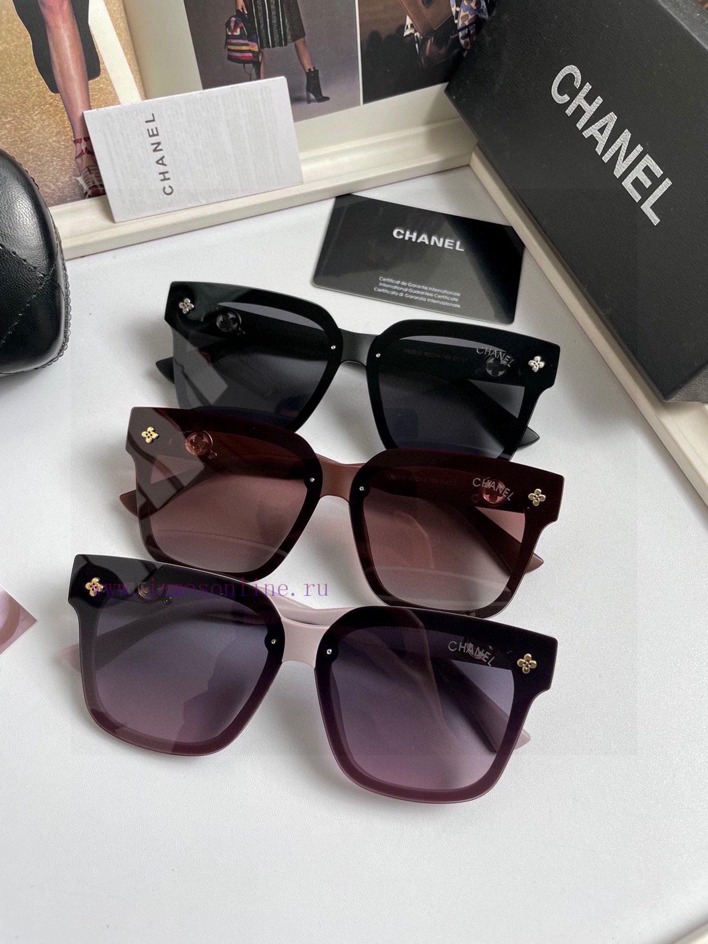 The new CHANEL women's polarized sunglasses TR90 material imported Polaroid high-definition aaeqtgv3 - Image 2