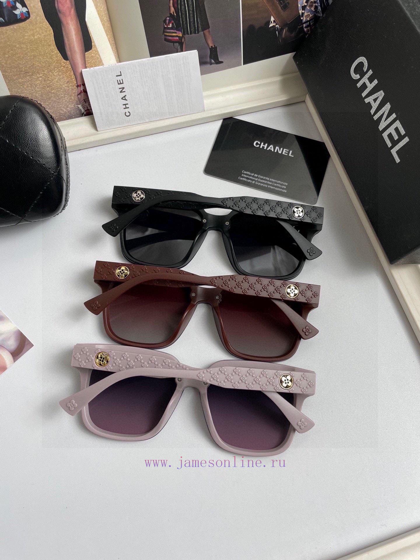 The new CHANEL women's polarized sunglasses TR90 material imported Polaroid high-definition aaeqtgv3 - Image 3