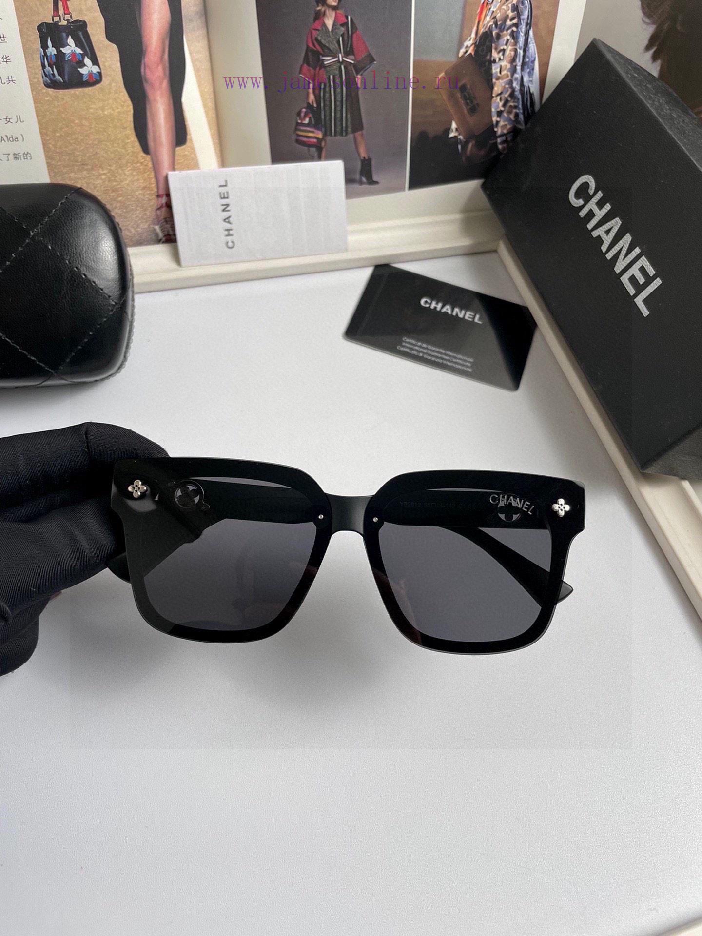 The new CHANEL women's polarized sunglasses TR90 material imported Polaroid high-definition aaeqtgv3 - Image 4