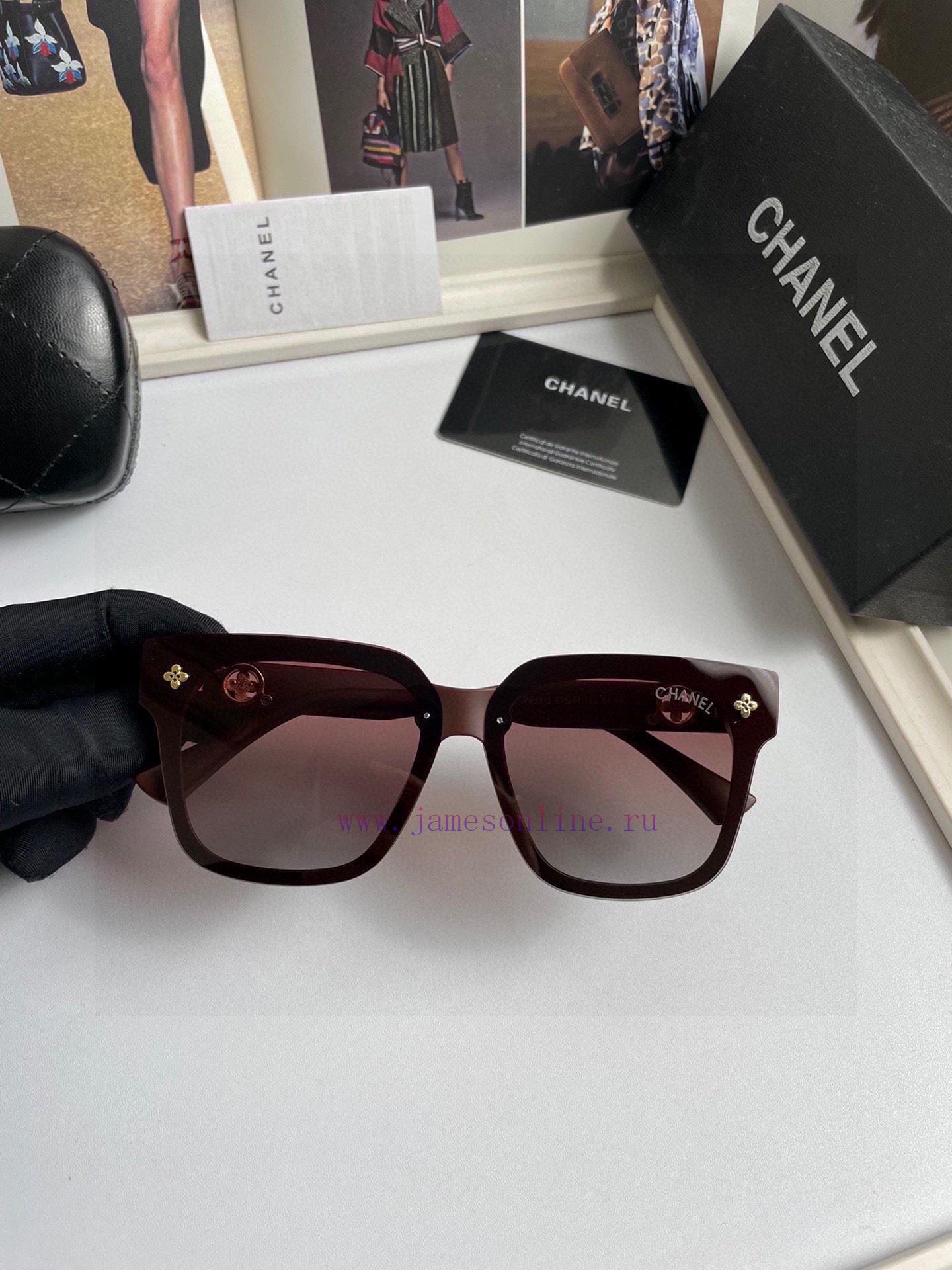 The new CHANEL women's polarized sunglasses TR90 material imported Polaroid high-definition aaeqtgv3 - Image 5