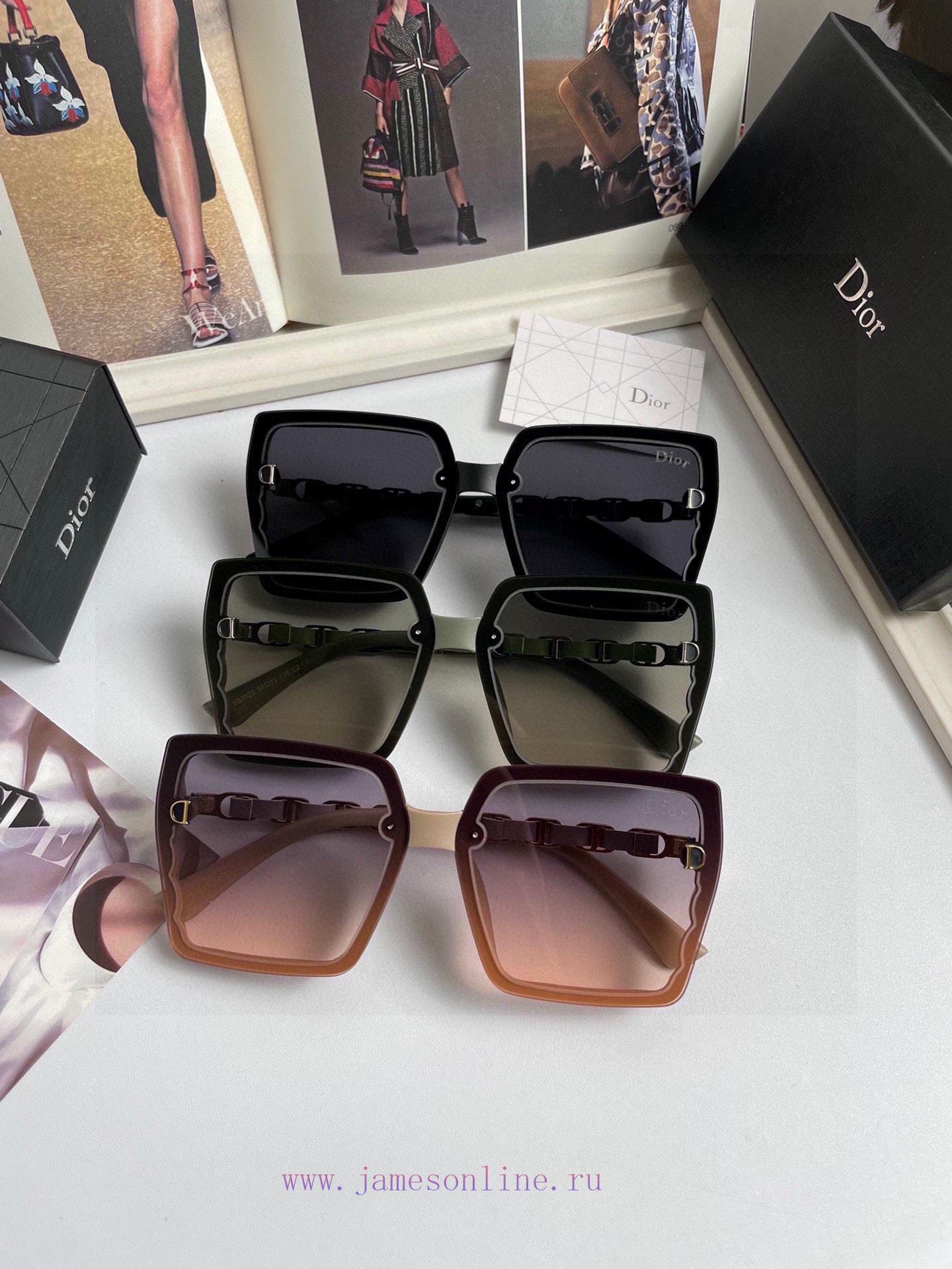 New Dior women's polarized sunglasses with high-definition polarized lenses, D-shaped framelzeai09p7