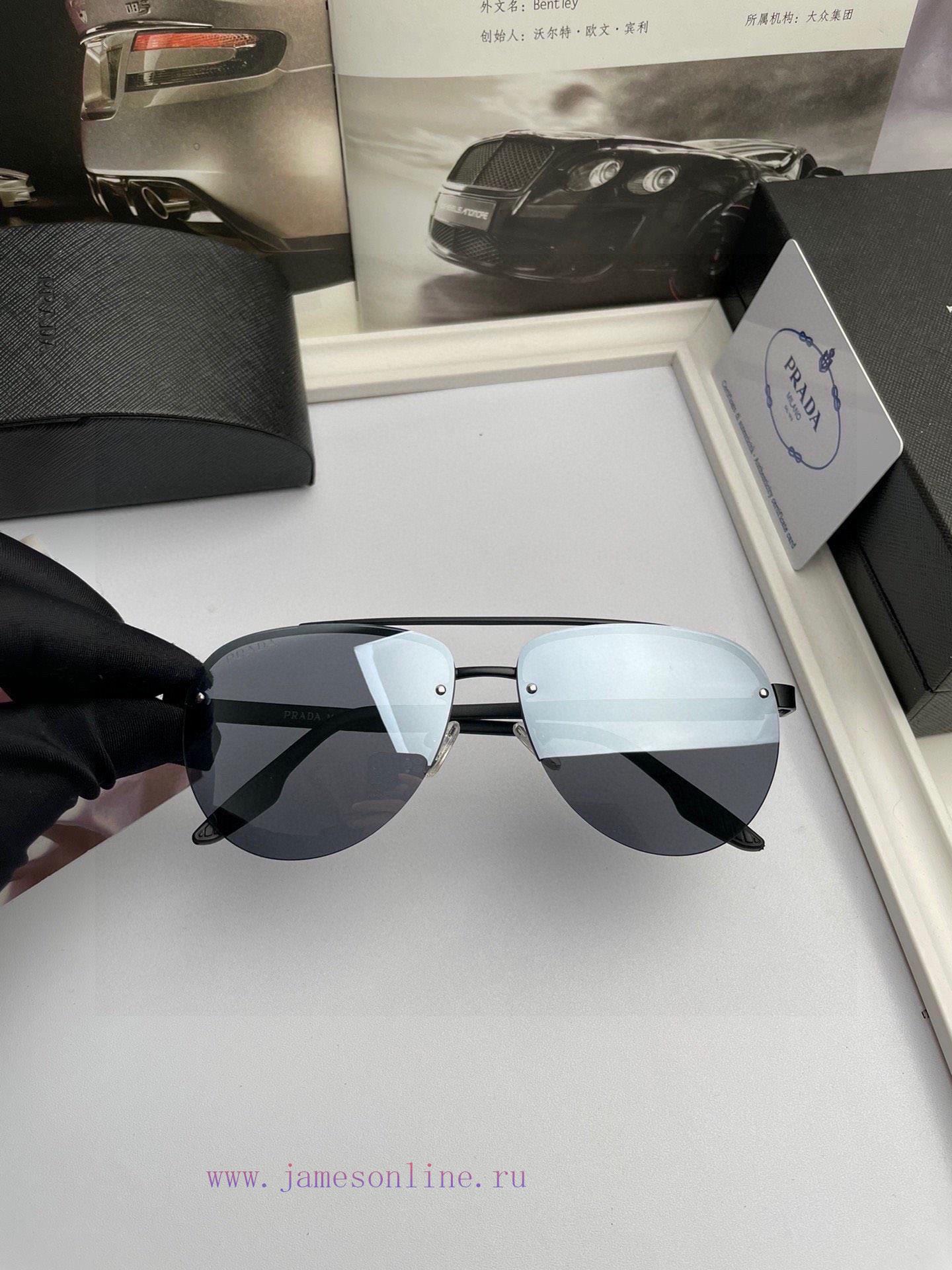 New premium brand Prada high-quality men's and women's original sunglasses made of high-defi32kk0fmj - Image 6
