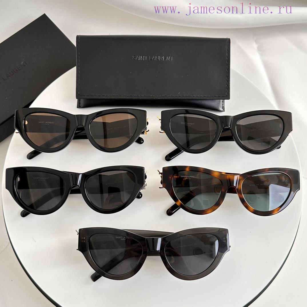 SAINT LAURENT SL M94 Size 53 Mouth 20-145 YSL Letter Legs High Quality Irregular Board Retrotmseuice - Image 10