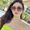 New Herm è s Women's Original Single Polarized Sunglasses TR90 Sliced Frame Imported Polaroic29o0sfo