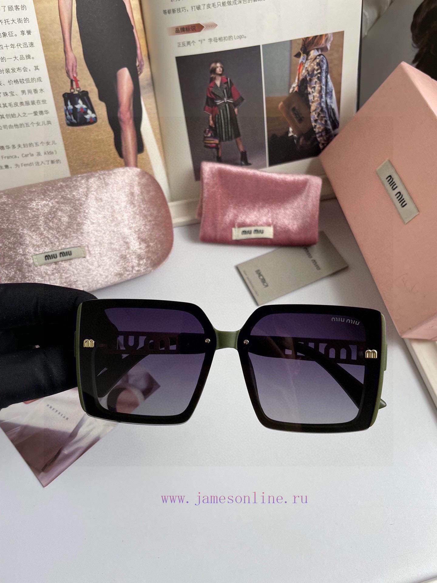 Bujucun ️ Miumiu Women's Sunglasses HD Polarized Lens ️ Great Texture Brand Fan Internet Celis1p0q1o - Image 5